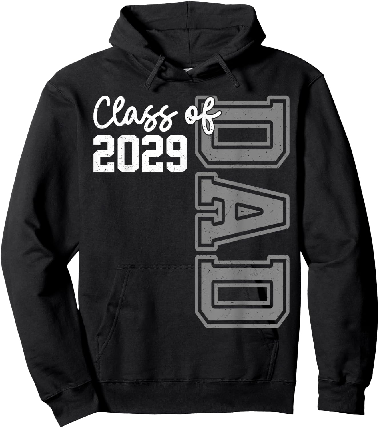 Senior Dad 29 Class Of 2029 Graduation Father Hoodie - Hoodie | Black