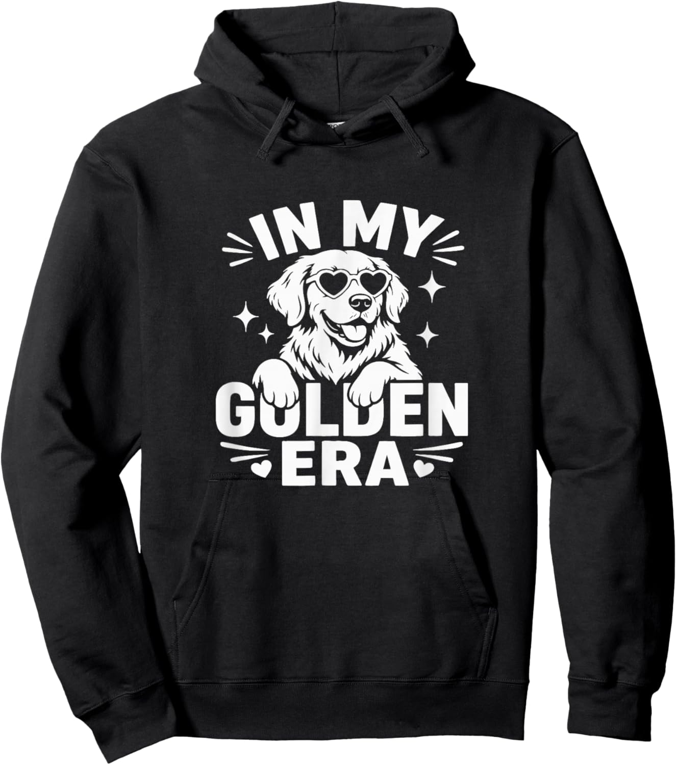 in My Golden Era - Golden Retriever Hoodie - Hoodie | Black