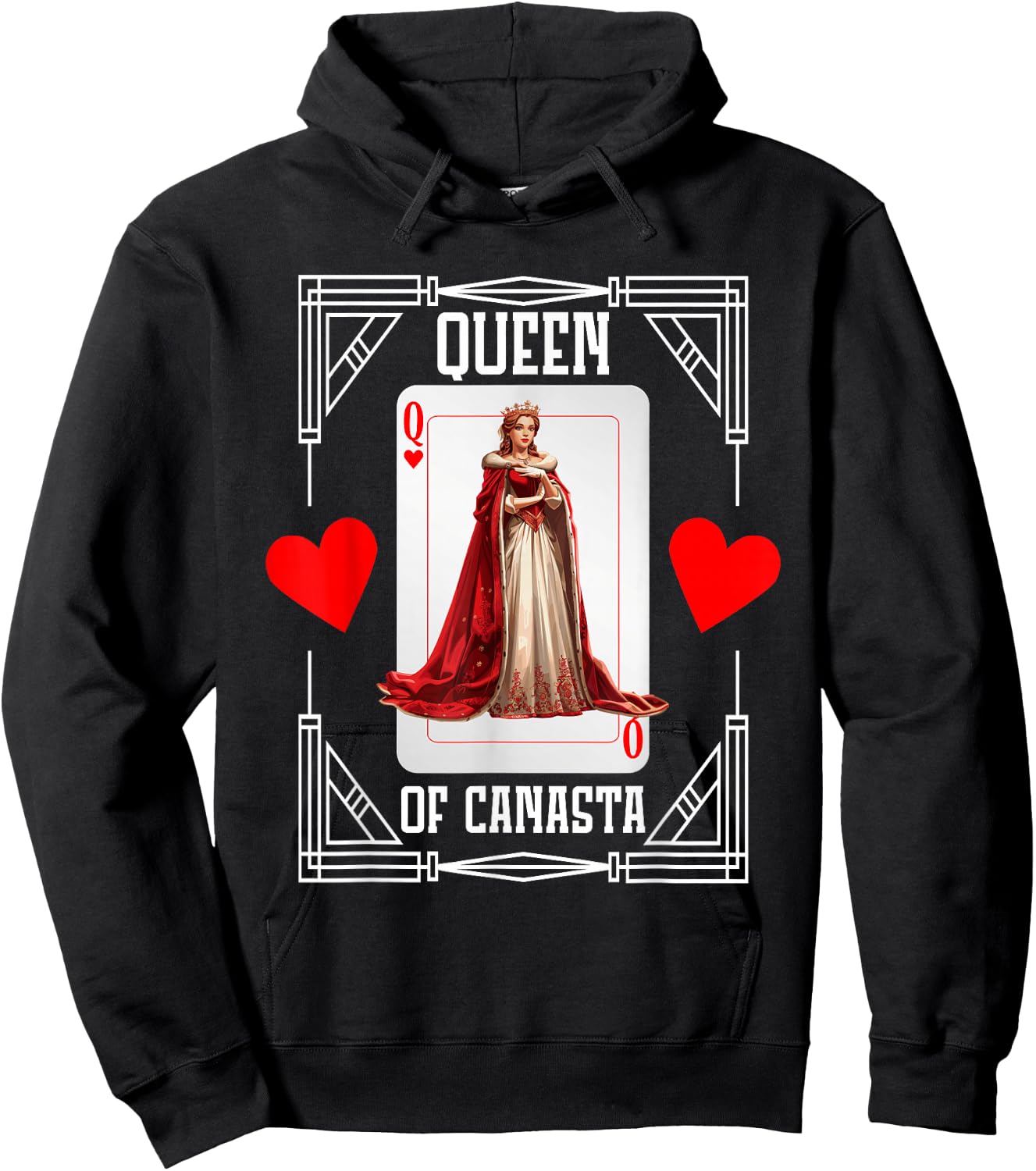 Canasta Score Sheets Card Game Card Holder Canasta Queen Hoodie - Hoodie | Black