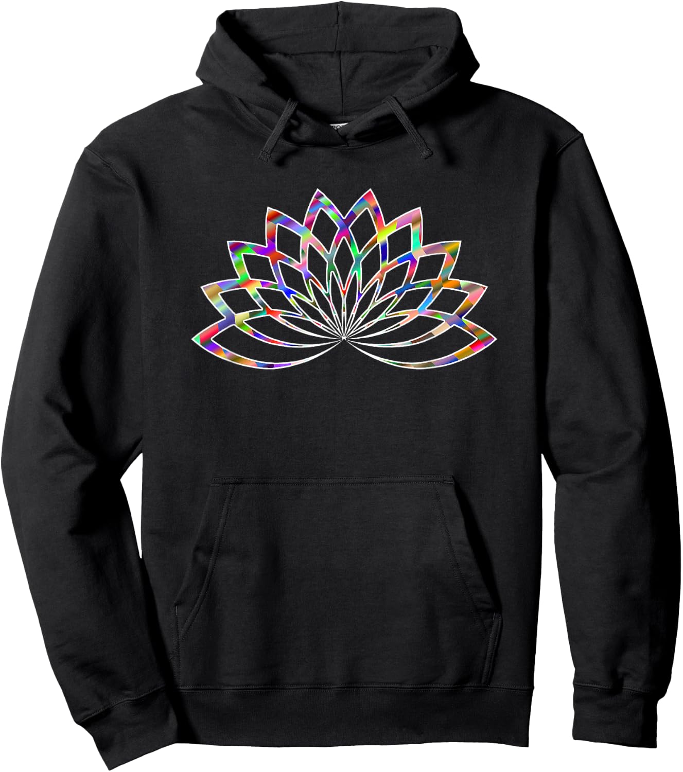 Lotus Flower Yoga Meditation Om Namaste Zen Exercise Women Hoodie - Hoodie | Black