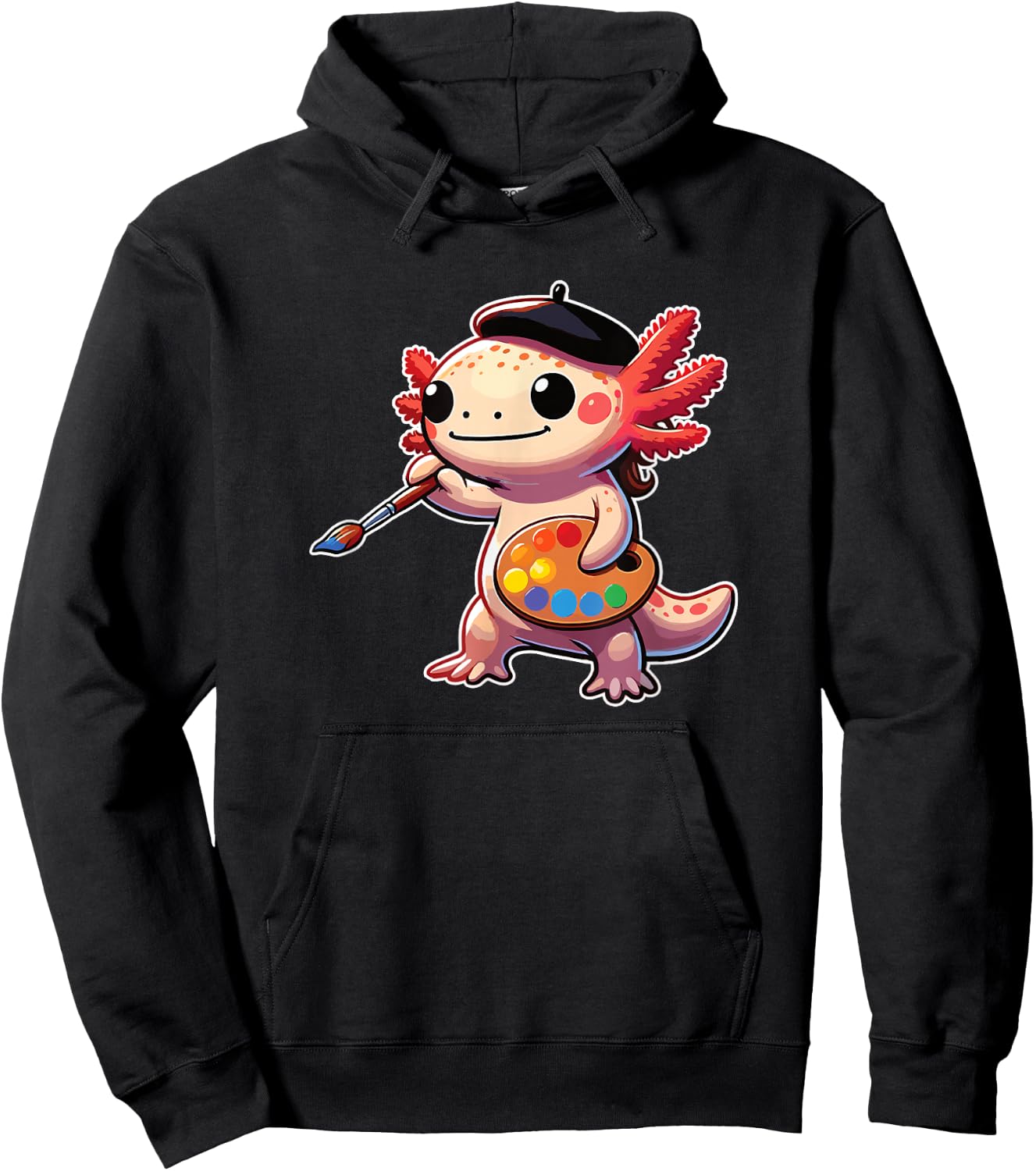 Painter Art Artist Axolotl Hoodie - Hoodie | Black