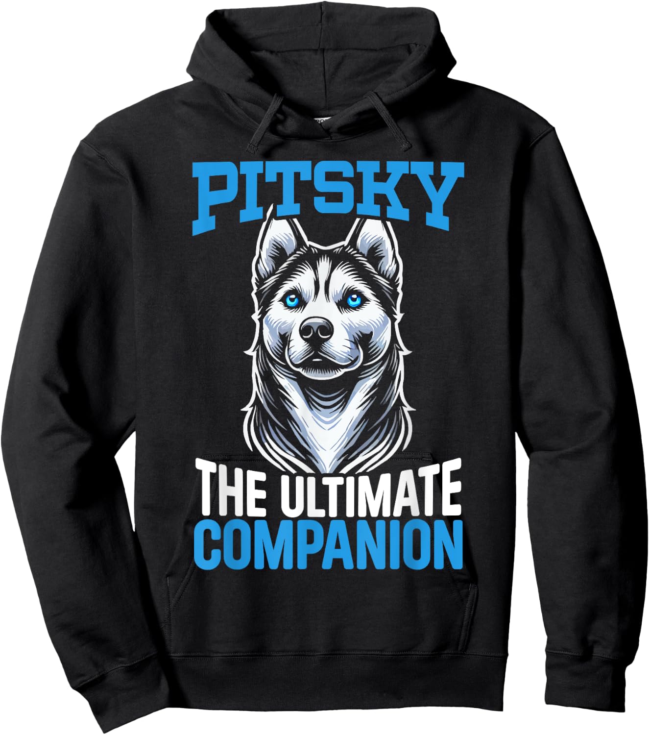 Pitsky Owner Dog Lover Puppy Pit Bull Siberian Husky Hoodie - Hoodie | Black