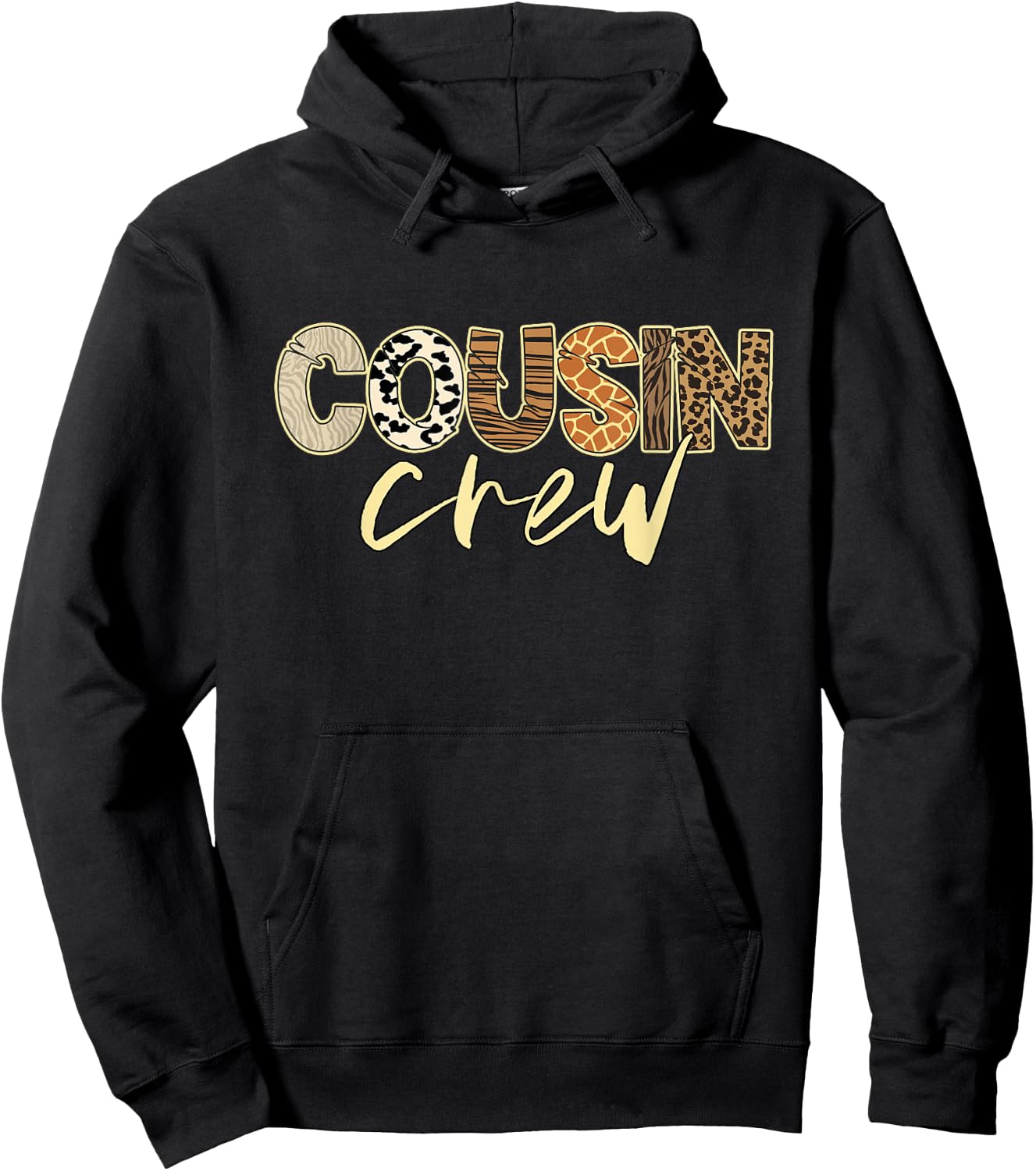 Cousin Crew Zoo Safari Squad Family Vacation Trip Matching Hoodie - Hoodie | Black