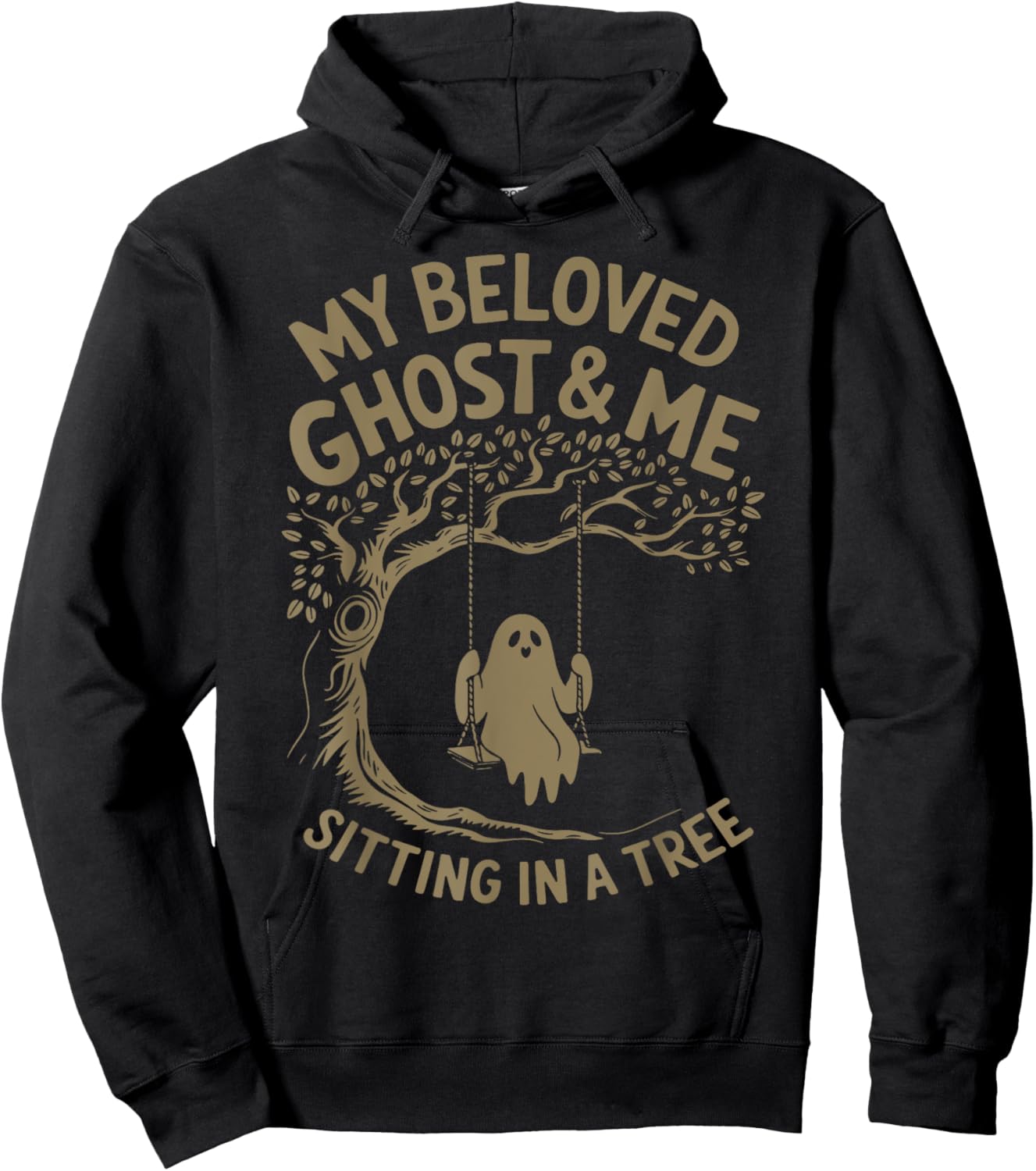 My Beloved Ghost Me Sitting In A Tree Hoodie - Hoodie | Black