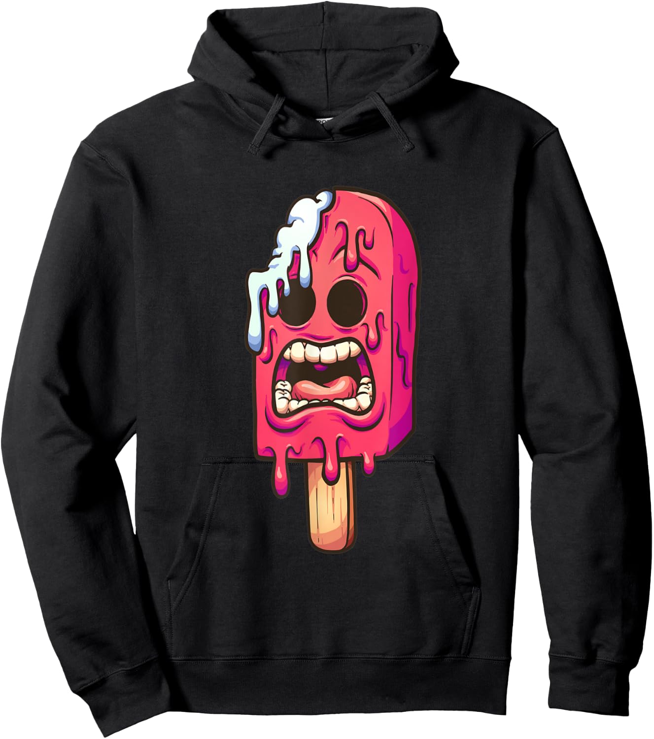 Melting zombie ice popsicle Halloween costume Gifts Hoodie - Hoodie | Black