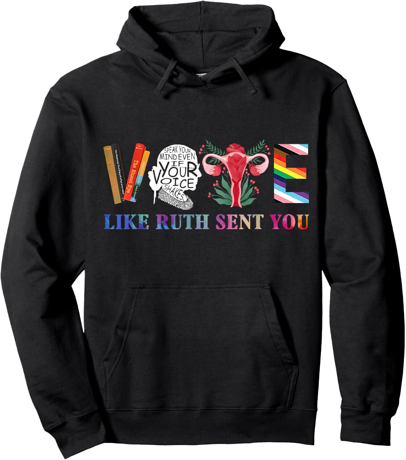 Vote Like Ruth Sent You Hoodie - Hoodie | Black