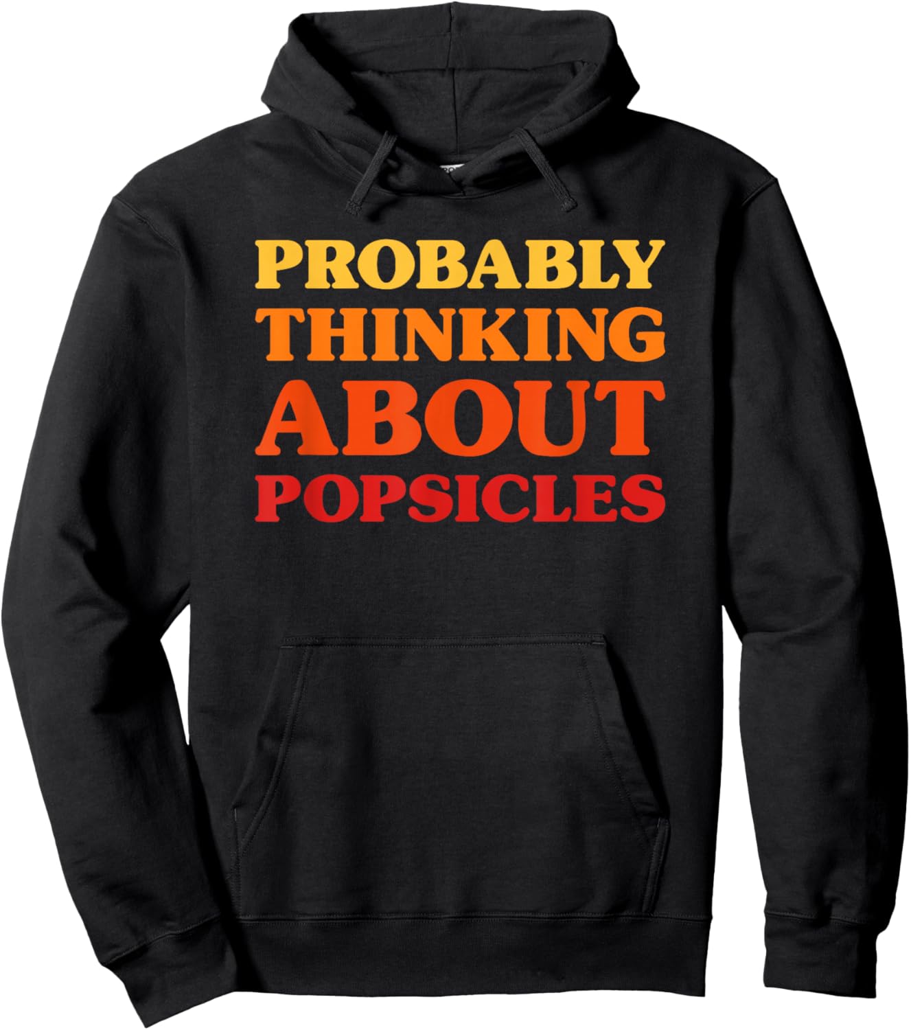 Popsicles I Love Popsicles Funny Food Hoodie - Hoodie | Black