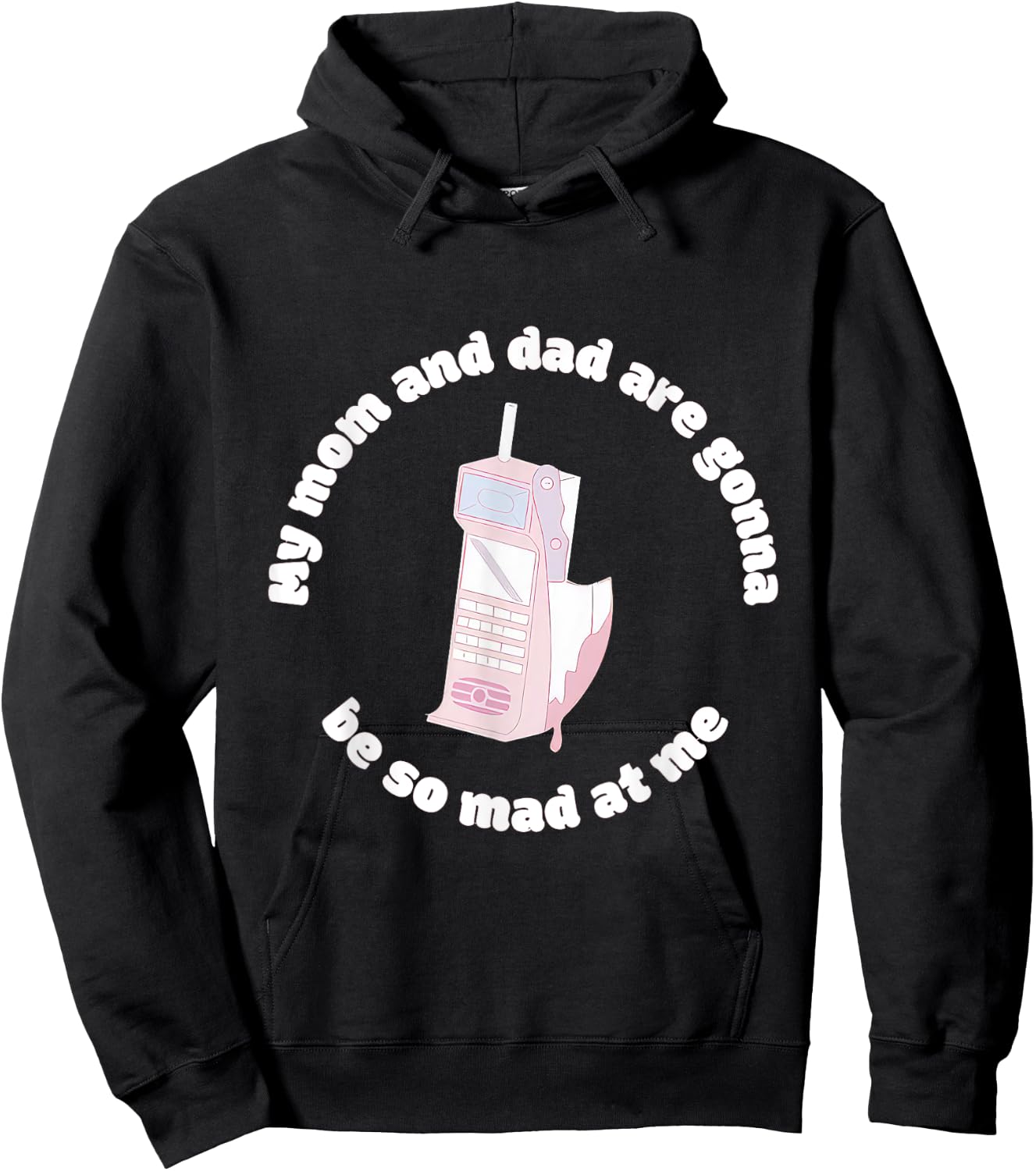 My Mom And Dad Are Gonna Be So Mad At Me Halloween Funny Hoodie - Hoodie | Black