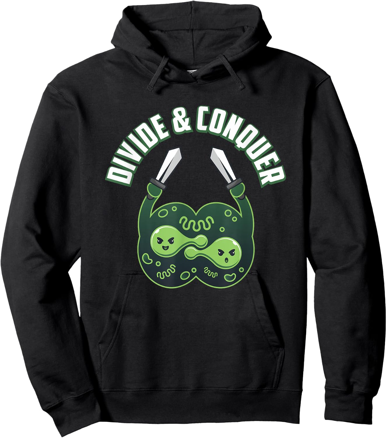 Divide And Conquer Gaming Cells Biology Science Biologist Hoodie - Hoodie | Black