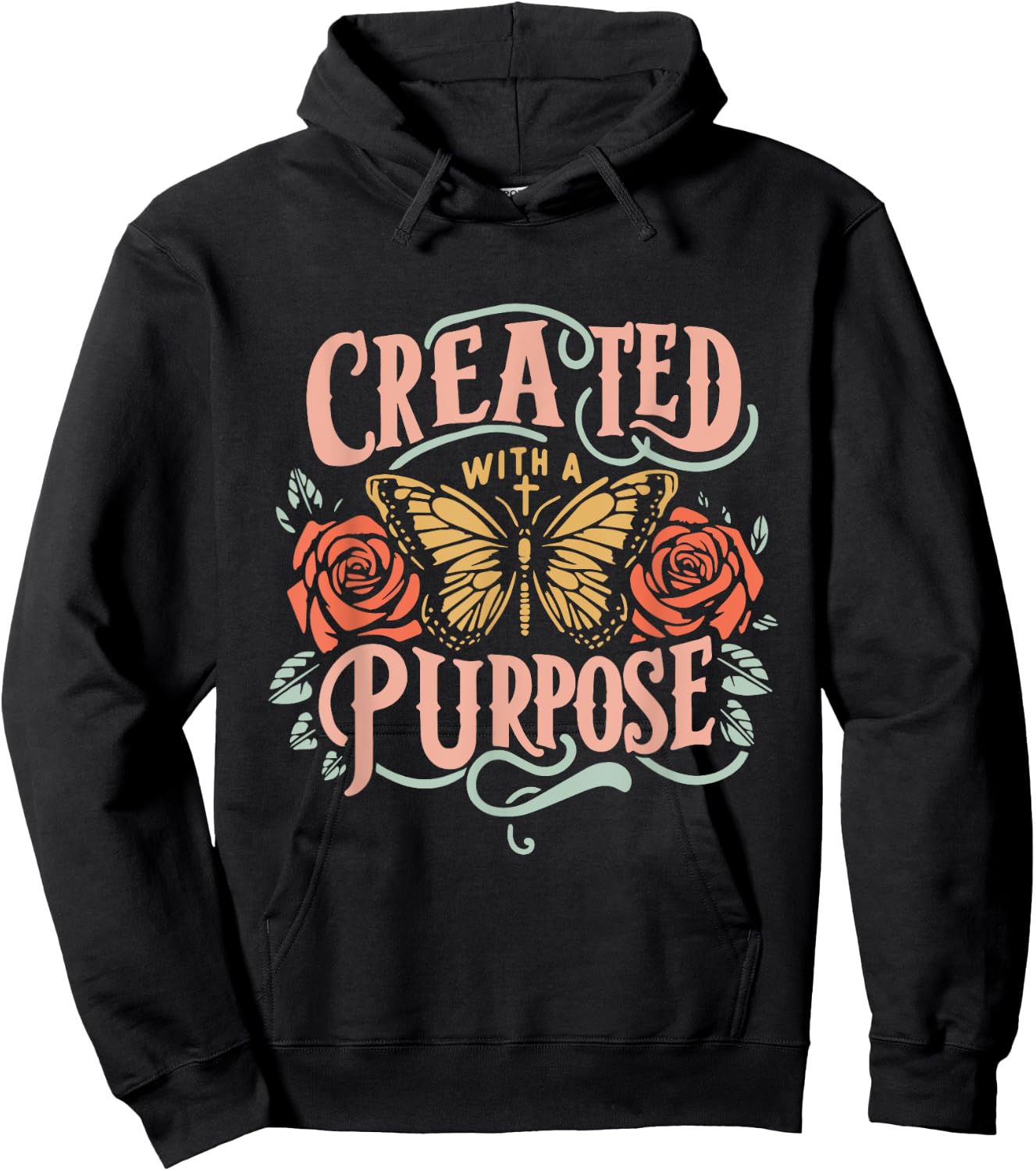 Created With A Purpose Hoodie - Hoodie | Black