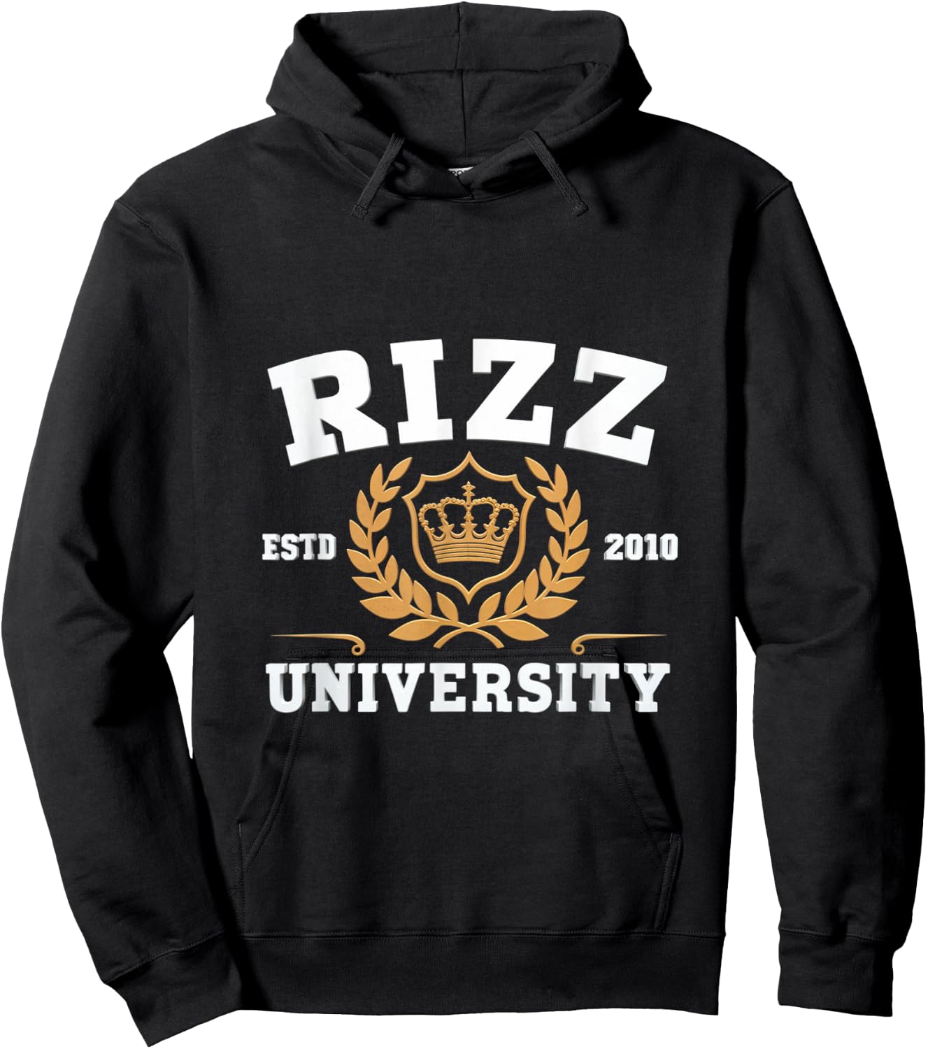 Rizz University W Rizz God Rizzler Joke Meme Rizzling Simp Hoodie - Hoodie | Black