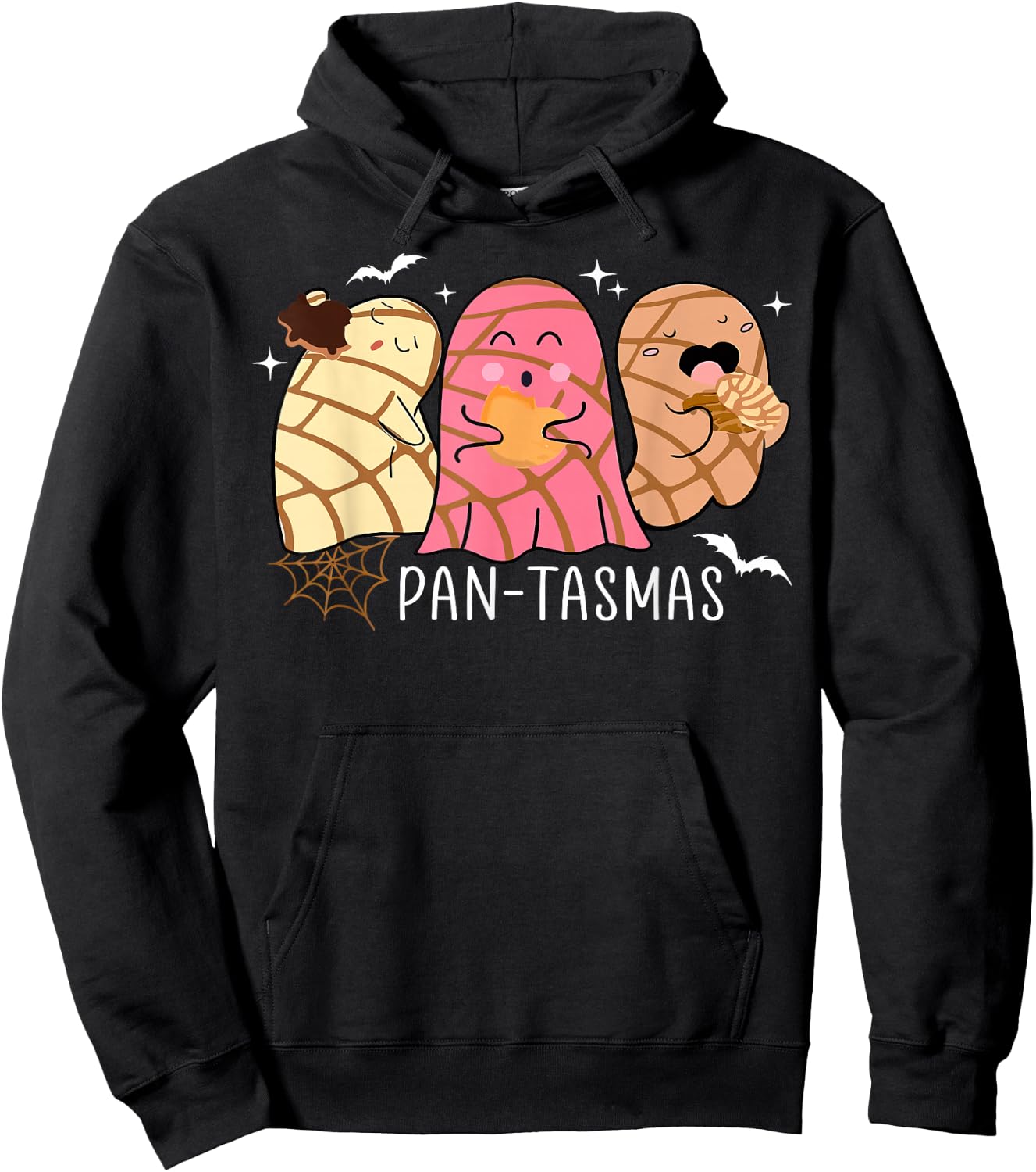 Pantasmas Ghost Funny Spooky Conchas Mexican Ghost Halloween Hoodie - Hoodie | Black
