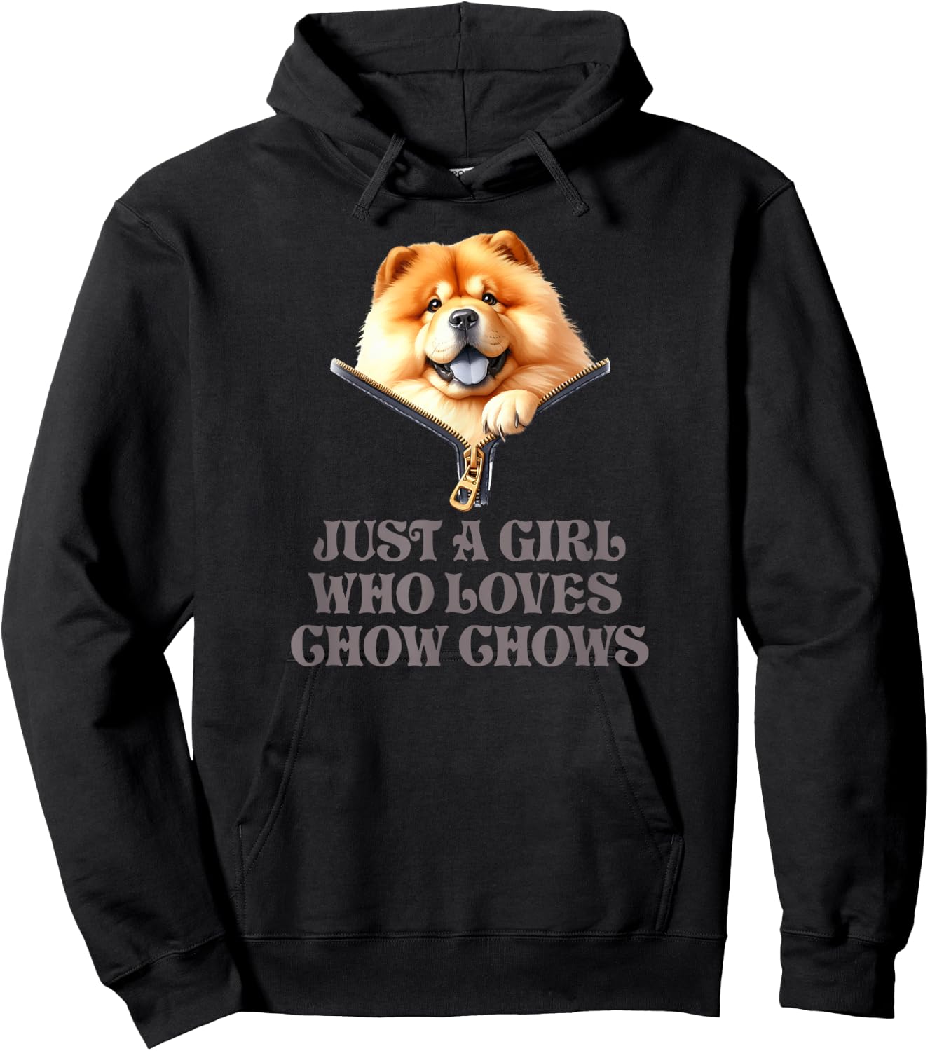 Just A Girl Who Loves Chow Chows Hoodie - Hoodie | Black