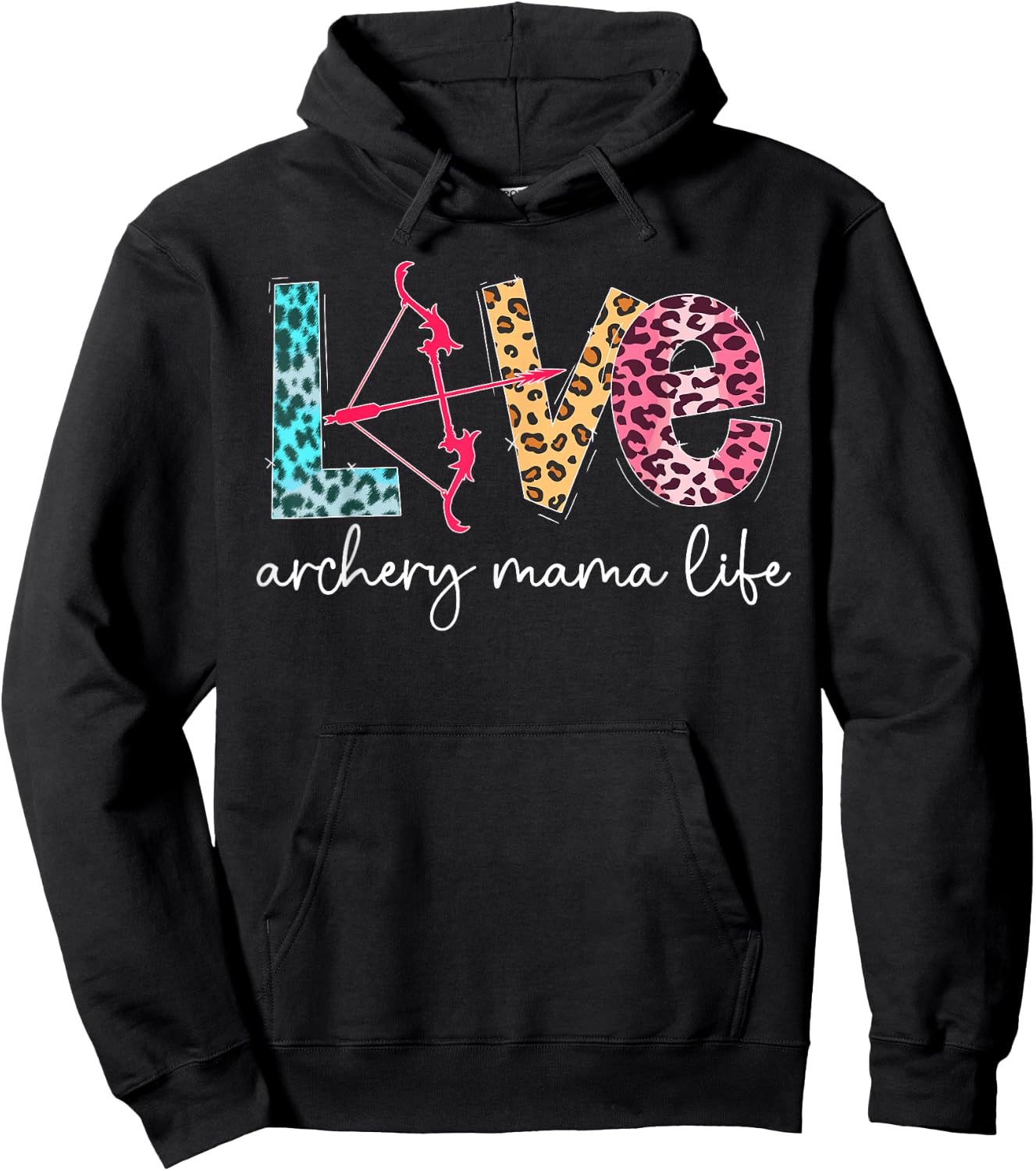 Love Archery Mama Life Archery Mom Of An Archer Mother Hoodie - Hoodie | Black