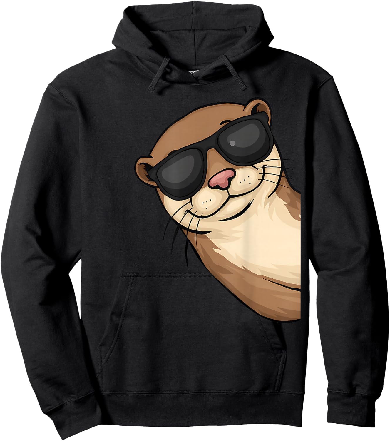 Funny Otter Lover Gifts Women Kid Teen Hoodie - Hoodie | Black