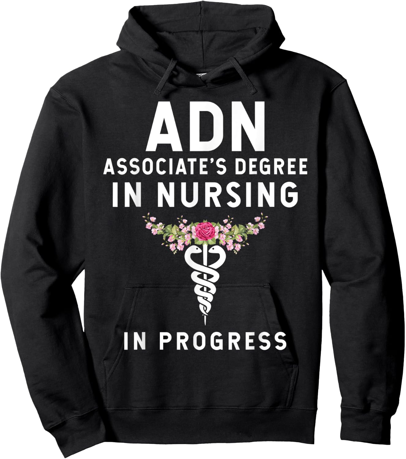 ADN Associate's Degree in Nursing Student - In Progress Hoodie - Hoodie | Black