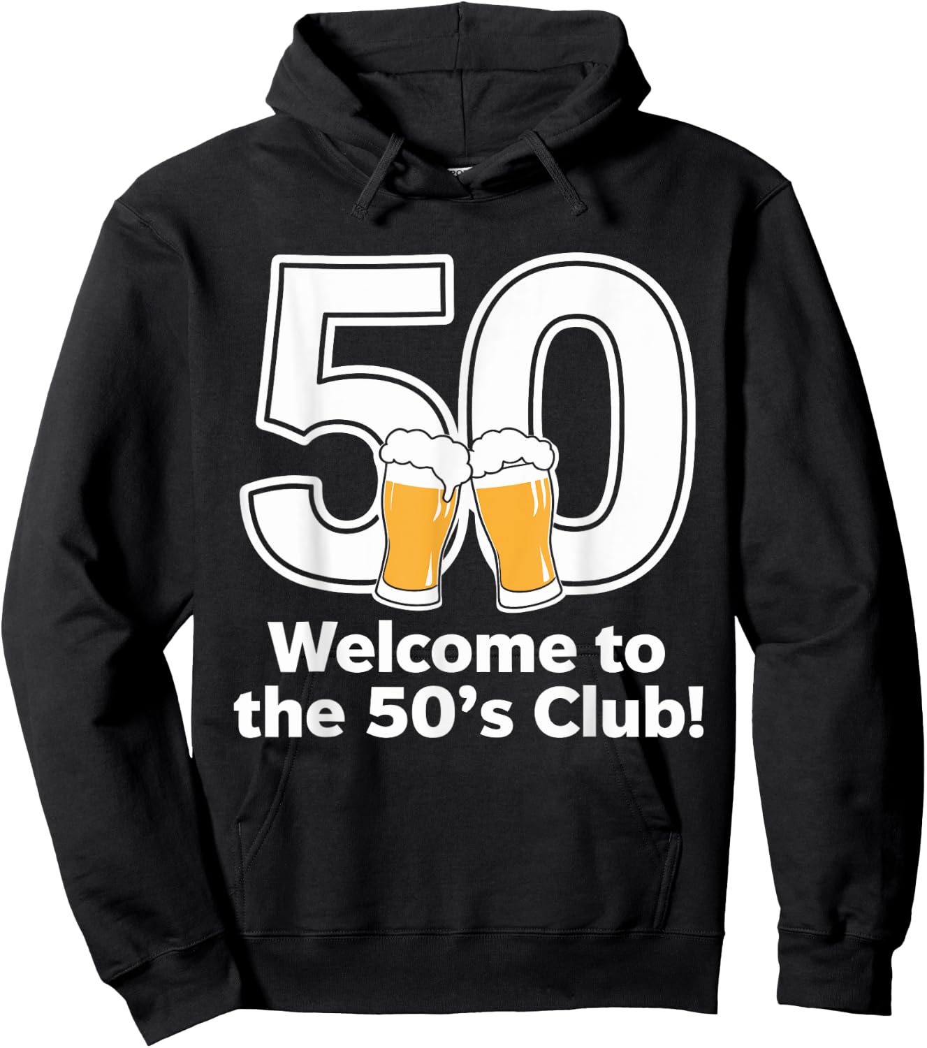 50th Birthday 50 years Welcome to the 50's club Hoodie - Hoodie | Black