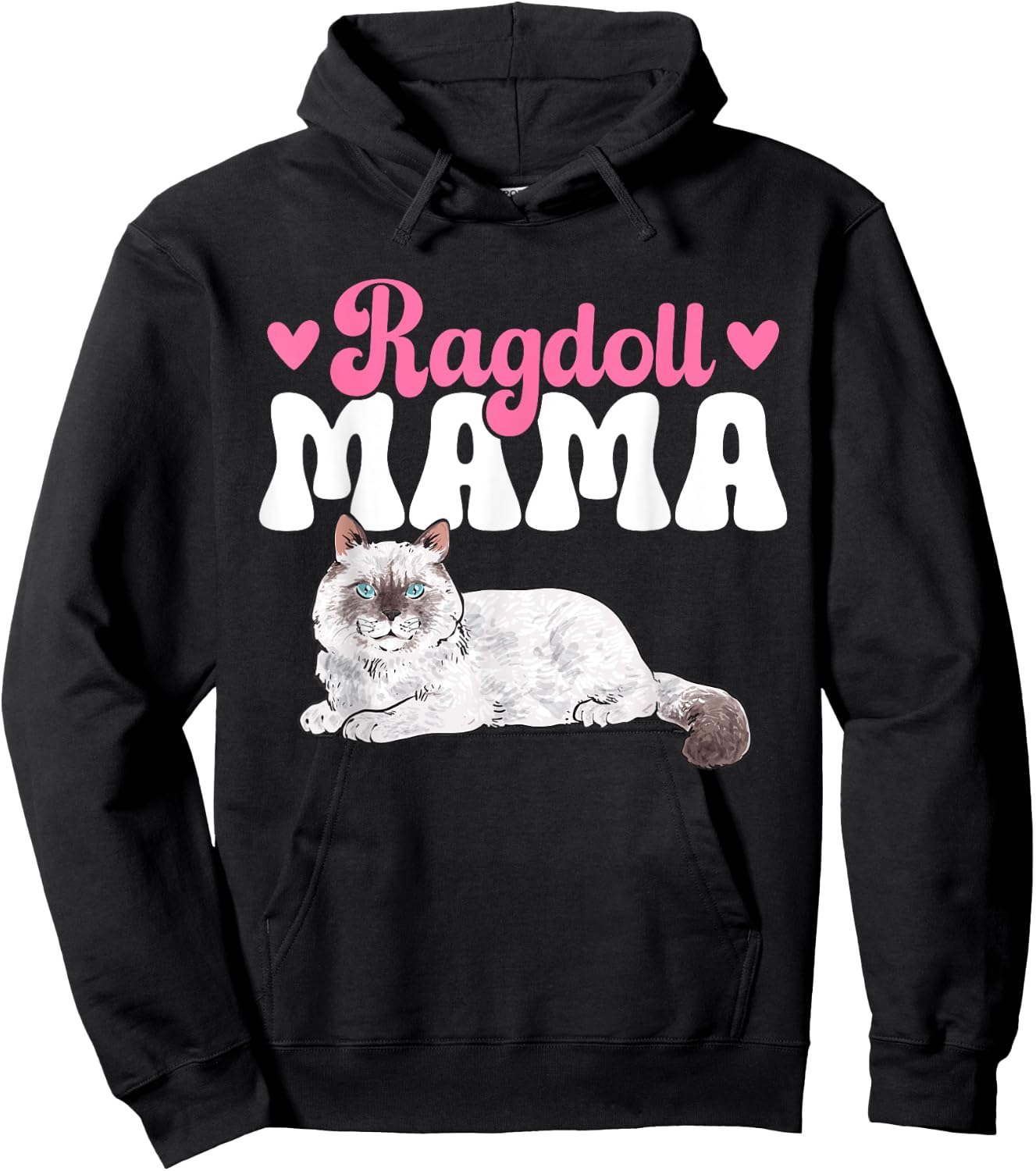 Ragdoll Mama Ragdoll Cat Hoodie - Hoodie | Black