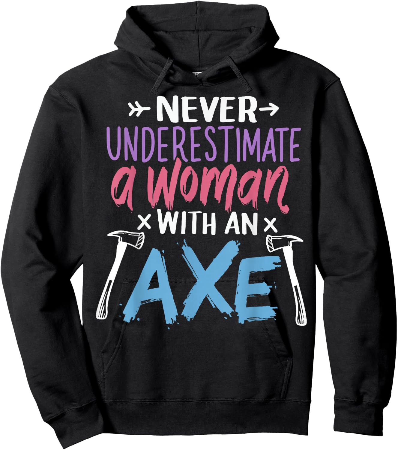 Axe Throwing Lumberjack Hoodie - Hoodie | Black