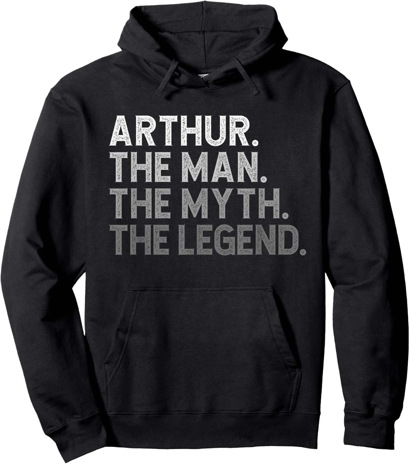 First Name Arthur The Man Myth Legend Personalized Funny Hoodie - Hoodie | Black