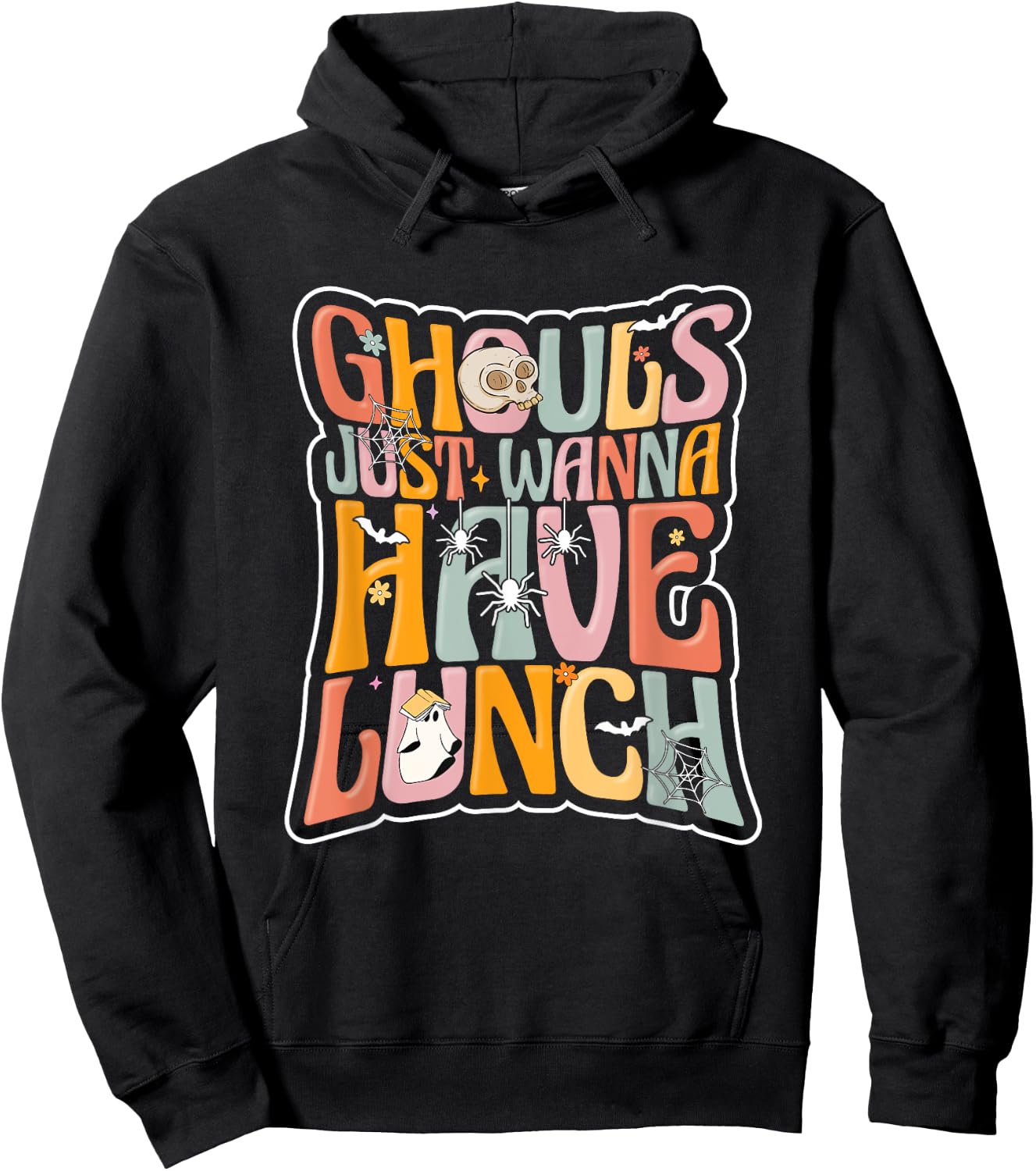 School Cafeteria Worker Back To School Halloween Lunch Lady Hoodie - Hoodie | Black
