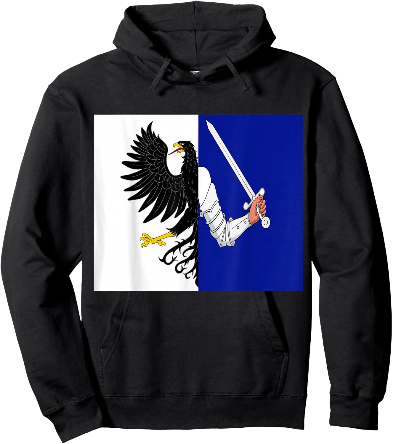 Flag of Connacht Ireland Irish Hoodie - Hoodie | Black