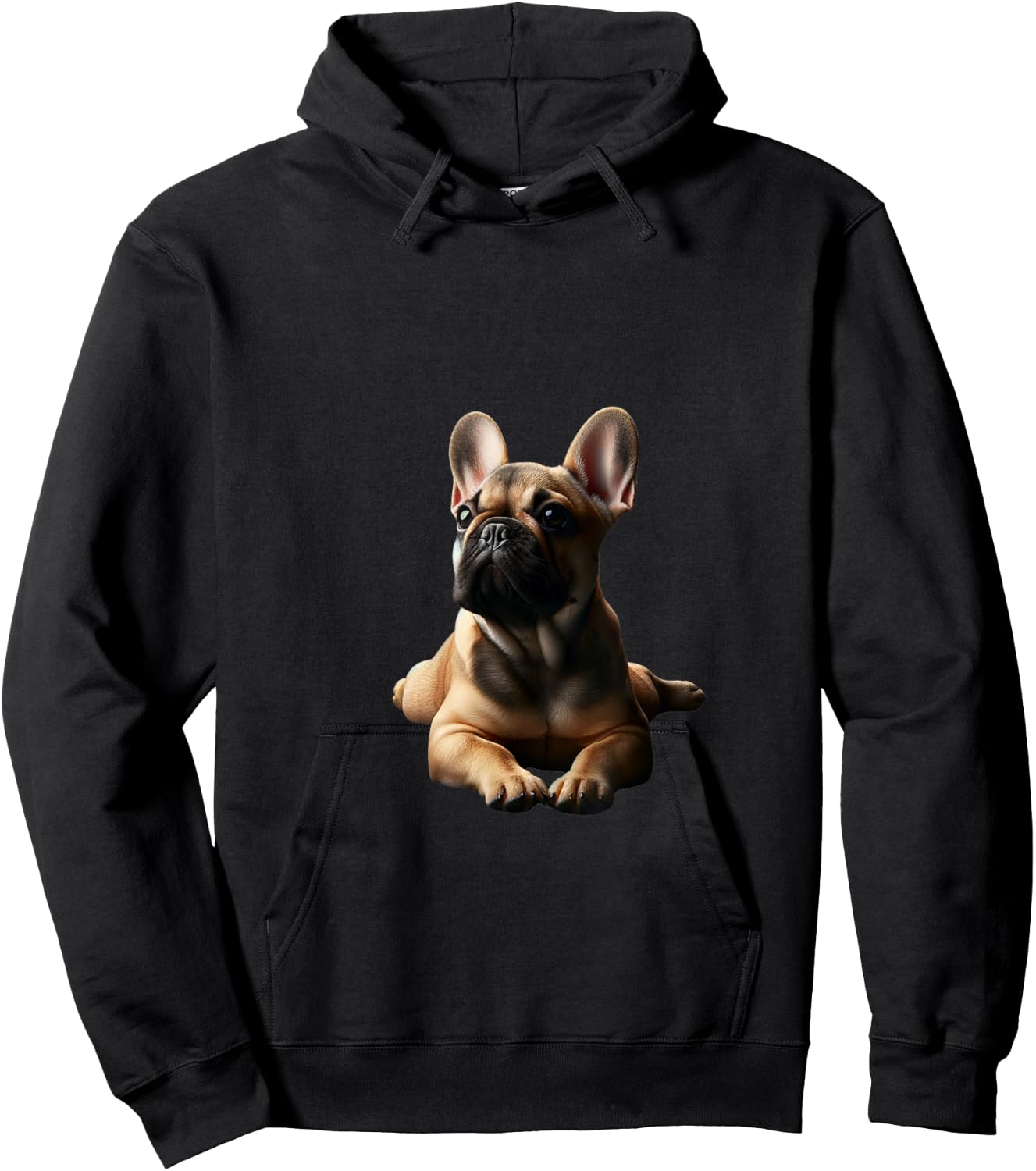 Fawn French Bulldog Shirt Frenchie Mom Dad Dog Puppy Pet Hoodie - Hoodie | Black