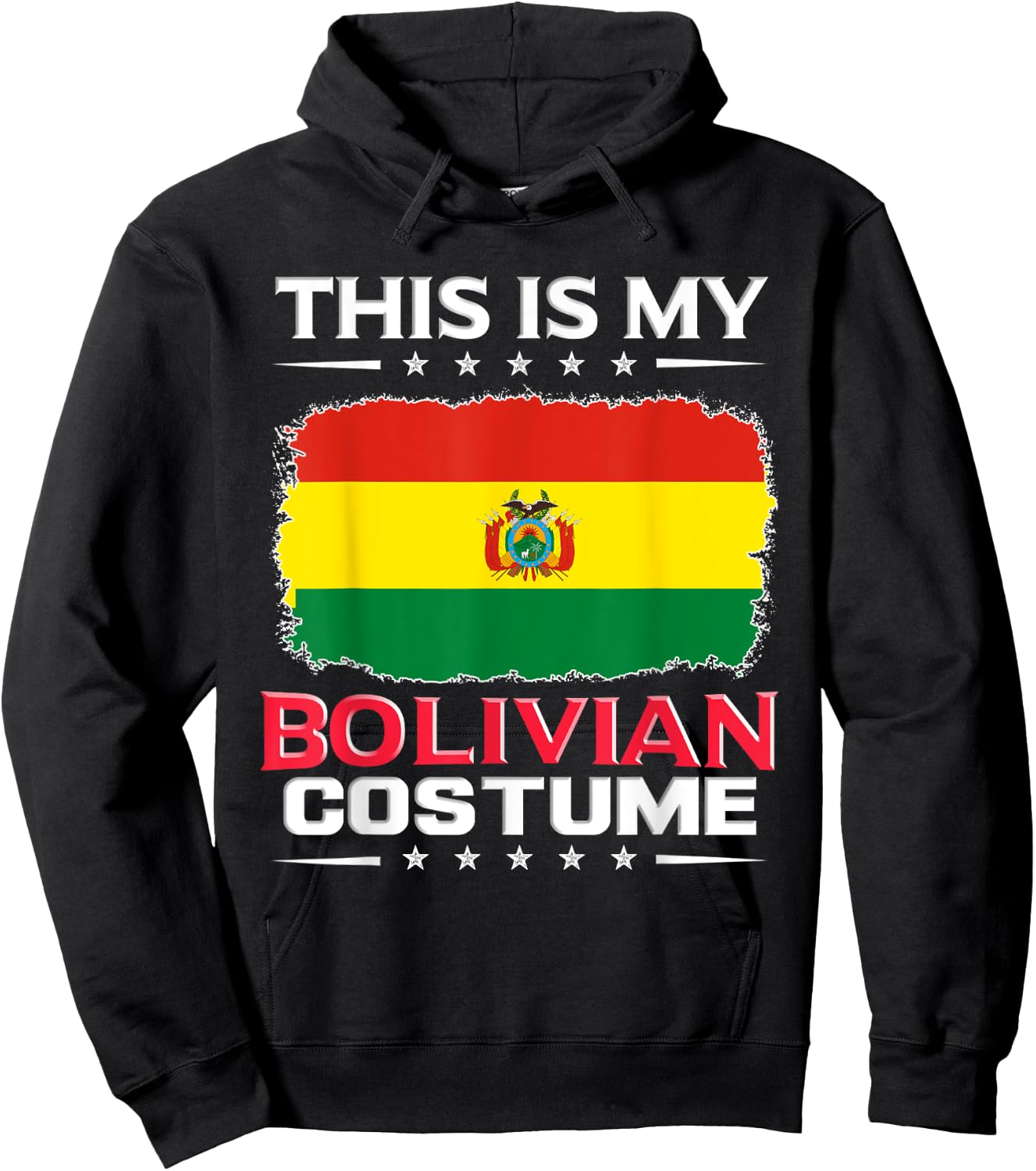 This Is My Bolivian Costume Bolivia Hoodie - Hoodie | Black