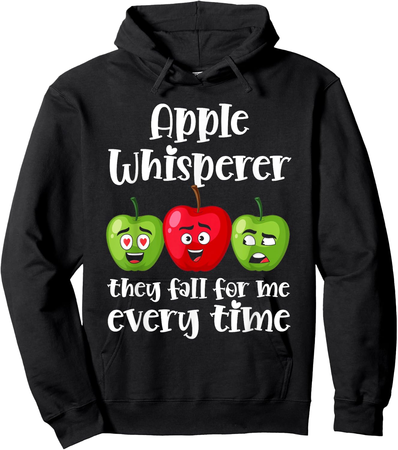 Apple Picking Season Graphic Design Apple Picking Crew Squad Hoodie - Hoodie | Black