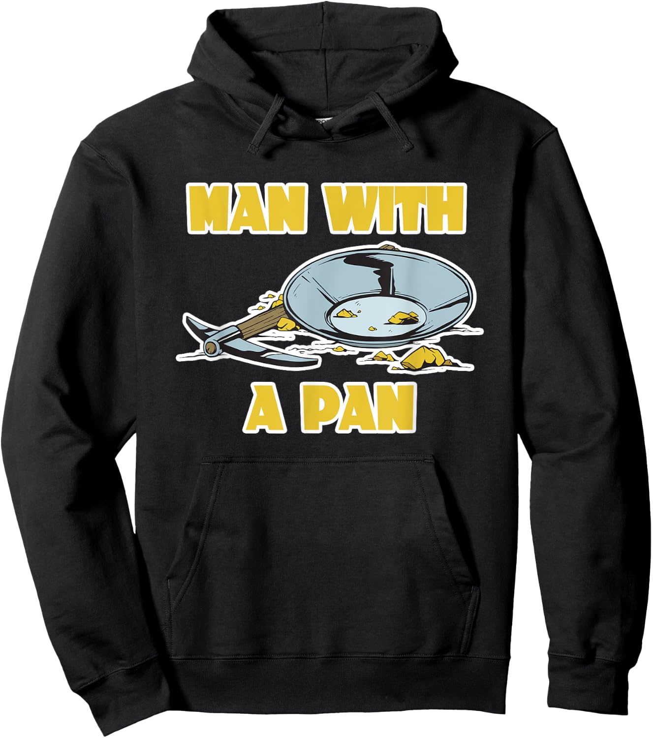 Man with a Pan Hoodie - Hoodie | Black