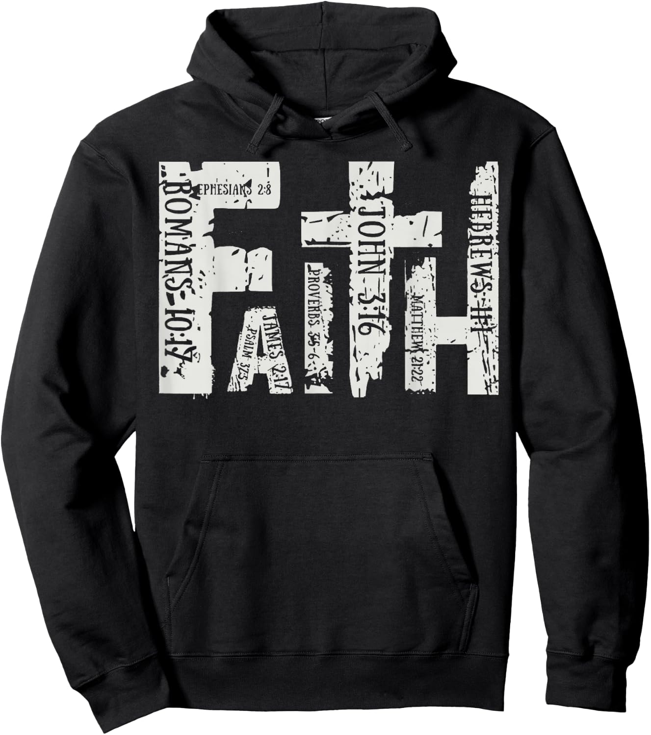 Faith Over Fear Christian Jesus Faith Retro Christian Hoodie - Hoodie | Black