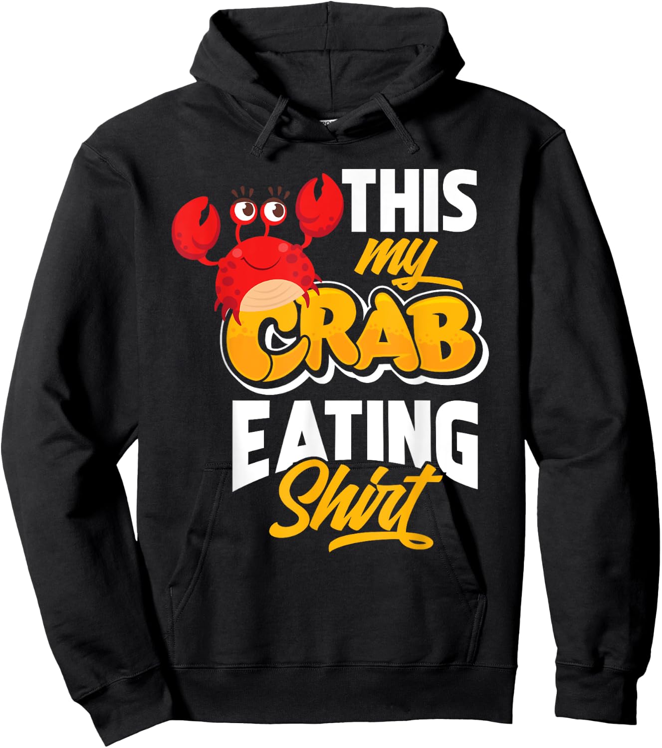 This Is My Crab Eating Shirt - Funy Seadfood Lover Gift Hoodie - Hoodie | Black