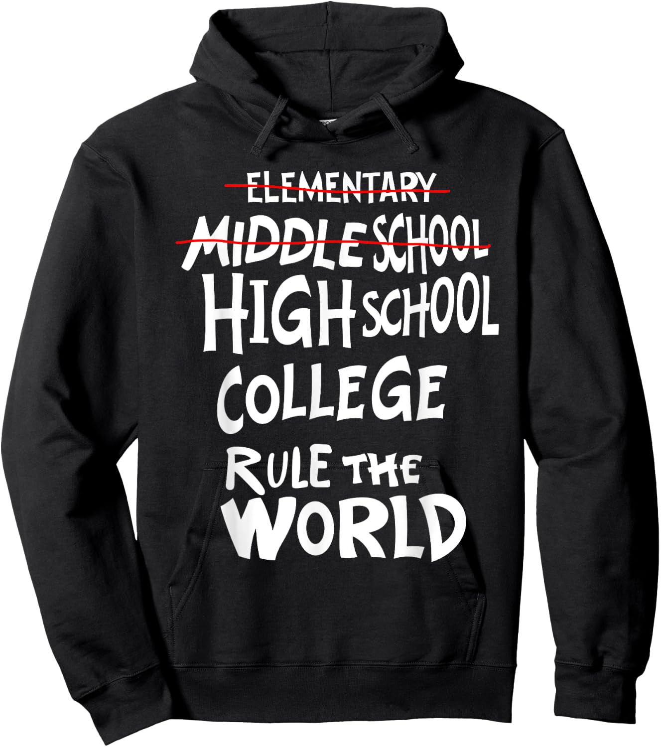 Funny Junior High Middle School Graduation Hoodie - Hoodie | Black