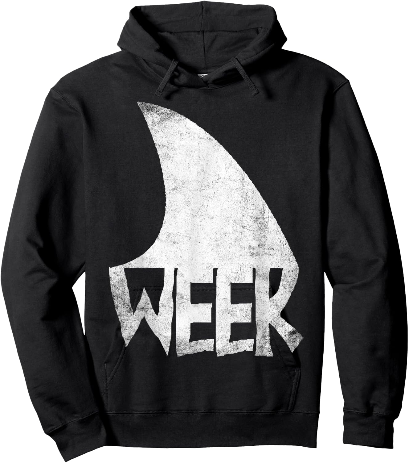 Shark Fin Art Simple Week 2025 Design for Ocean Sharks Lover Hoodie - Hoodie | Black