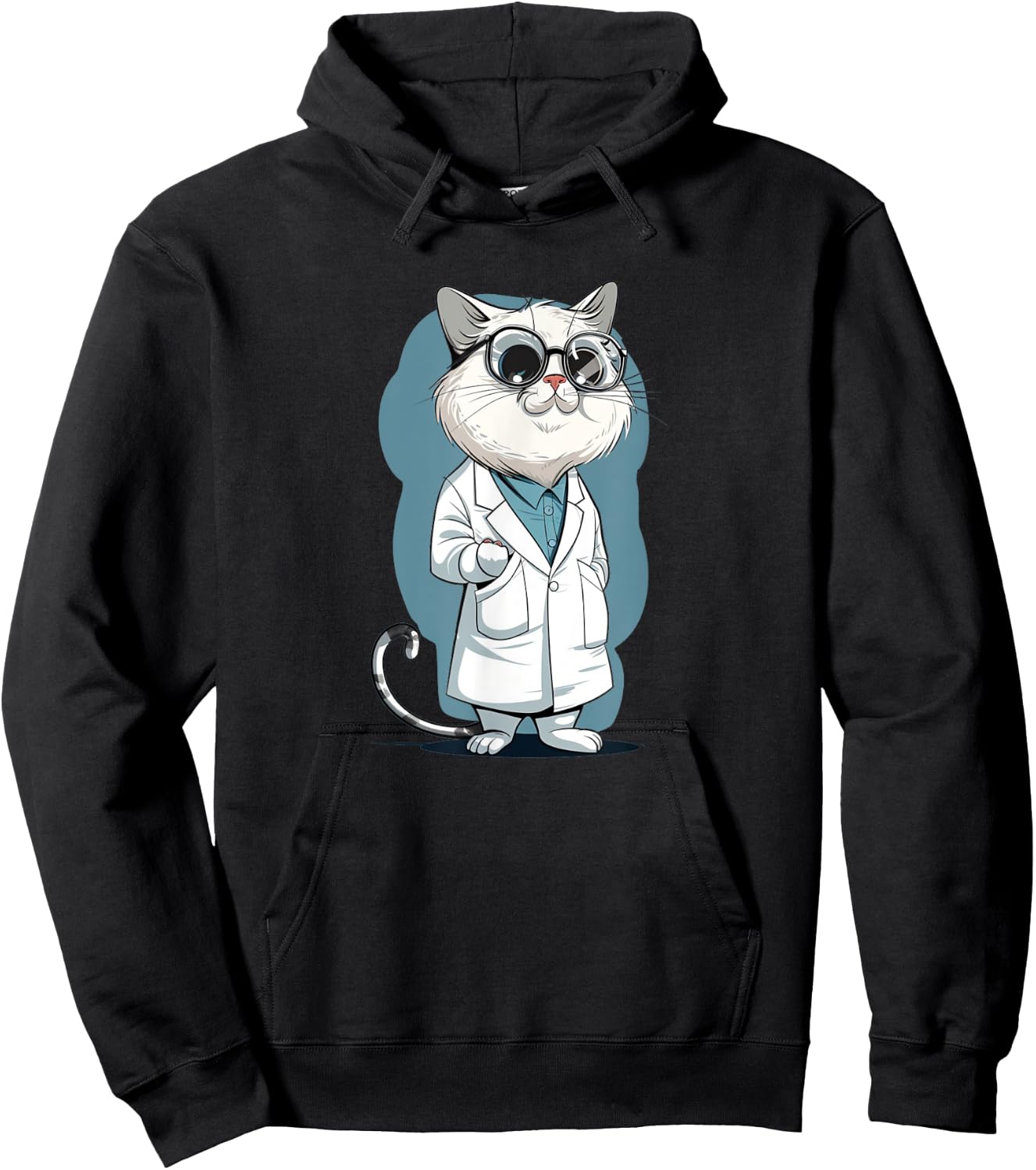Cool Lab Cat for scientific method and Science Lovers Hoodie - Hoodie | Black