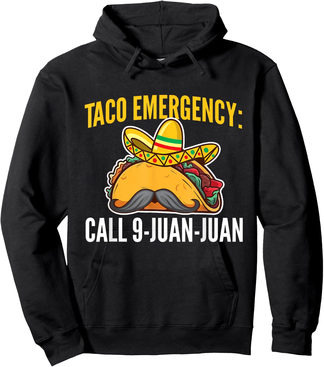 Taco Emergency - Taco Lover Mexican Food Taco Tuesday Hoodie - Hoodie | Black