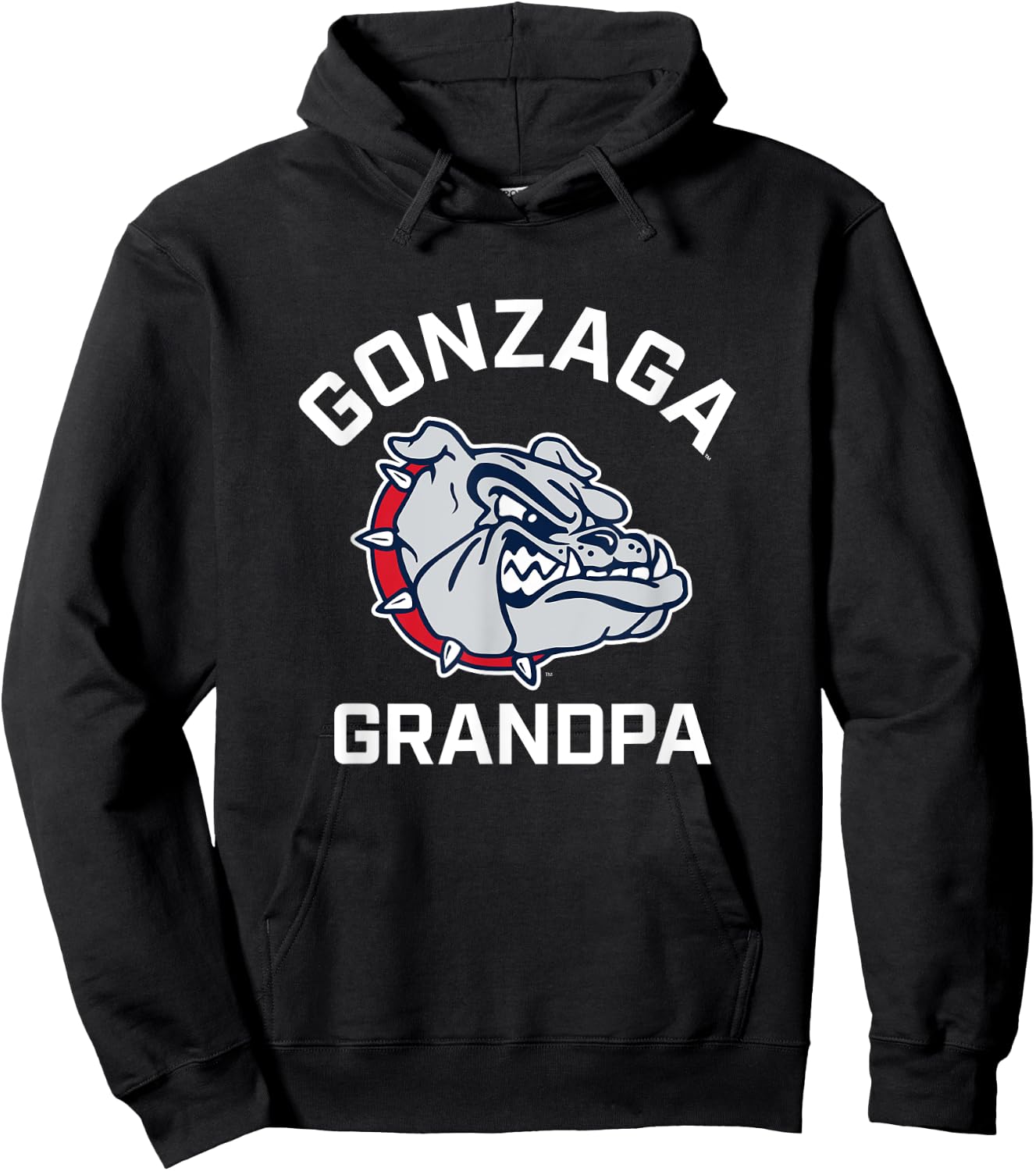 Gonzaga University Bulldogs Arched Grandpa Hoodie - Hoodie | Black