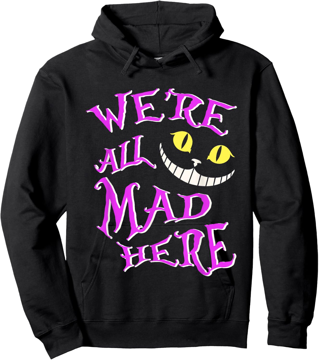 We're All Animals Lovers Outfits Cute Pet Humor Cat Mad Here Hoodie - Hoodie | Black