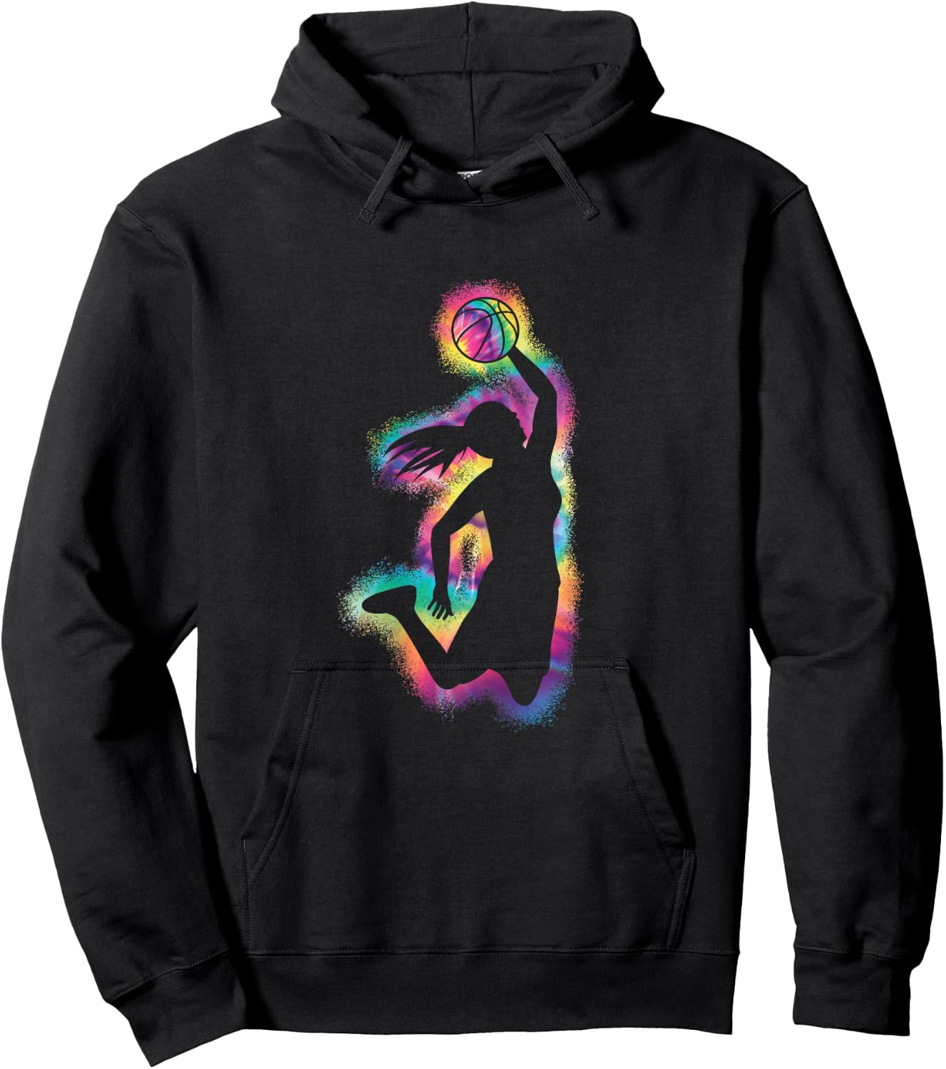 Cute Basketball Player Basketball Lover Women Girls Hoodie - Hoodie | Black