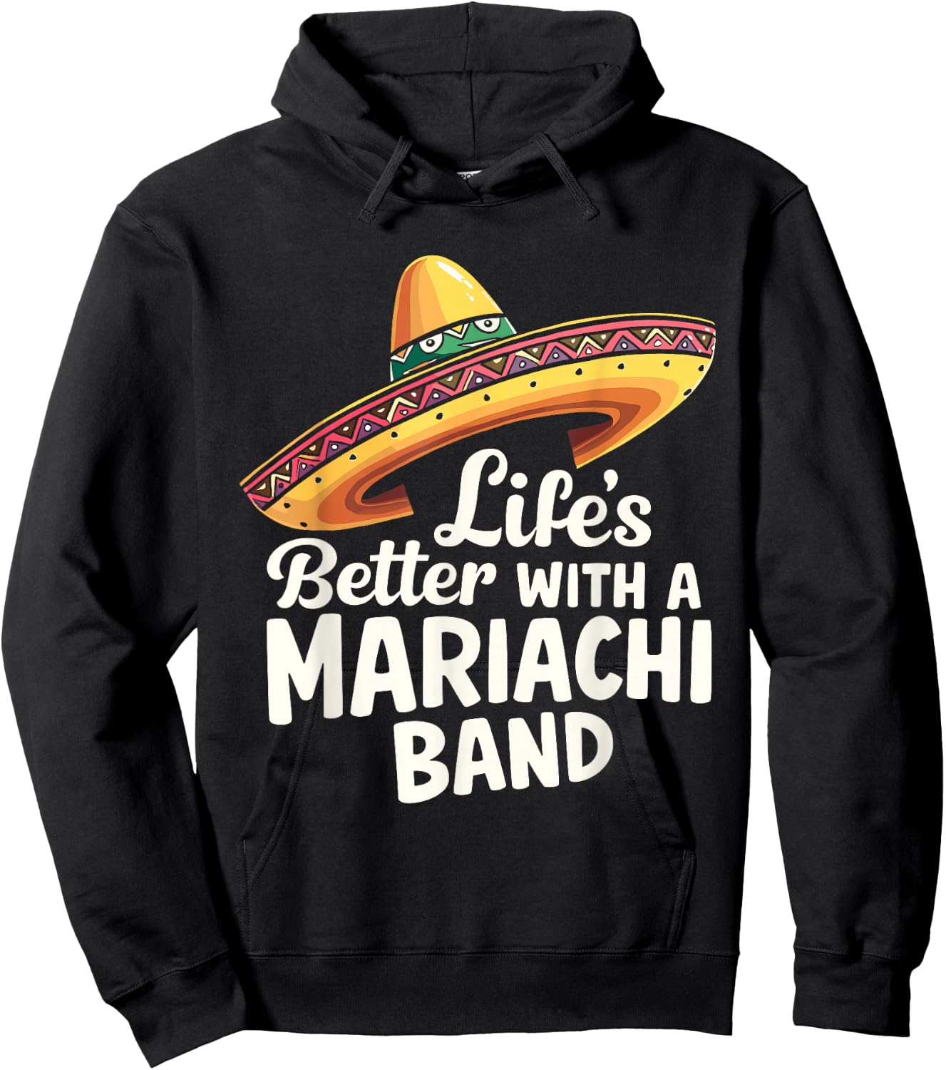 Traditional Mexican Cultural Music Mariachi Lover Fiesta Hoodie - Hoodie | Black