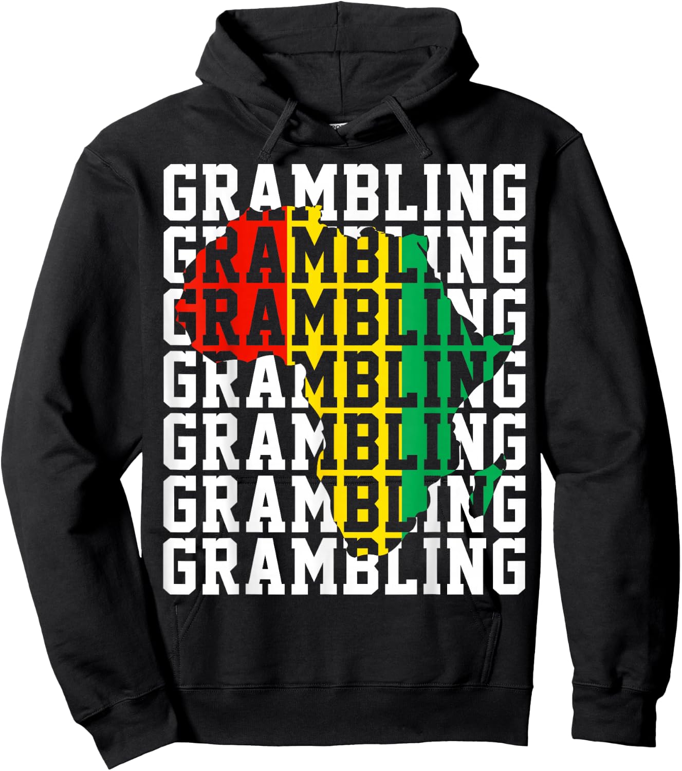 Grambling HBCU with Africa Historical Black College Alumni Hoodie - Hoodie | Black