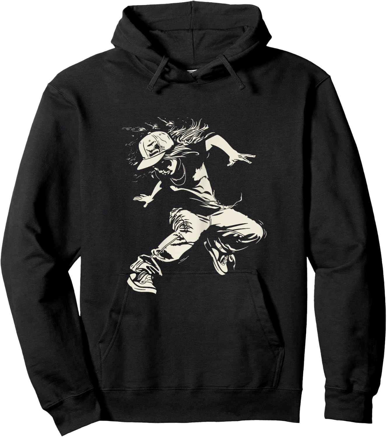 B-Girl Sketch B-Boy Hiphop Culture Hoodie - Hoodie | Black
