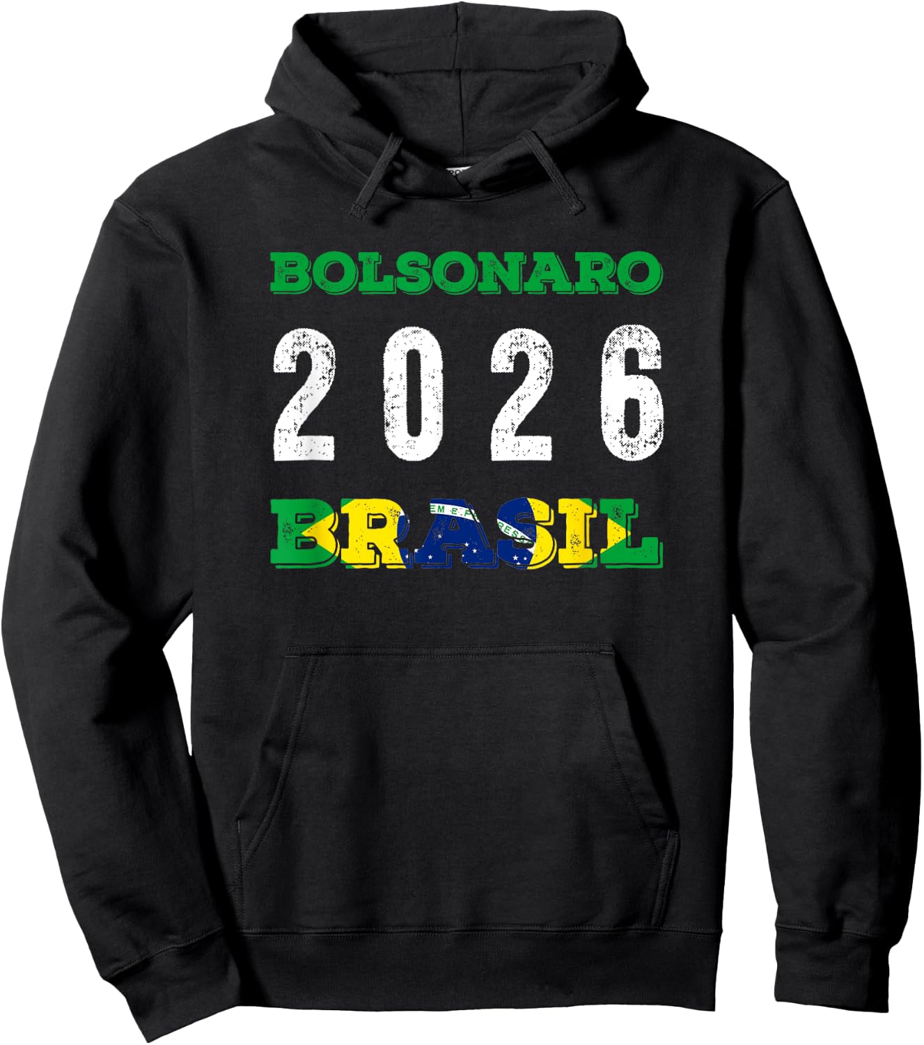 Camiseta Bolsonaro Presidente 2026 Brasil Hoodie - Hoodie | Black