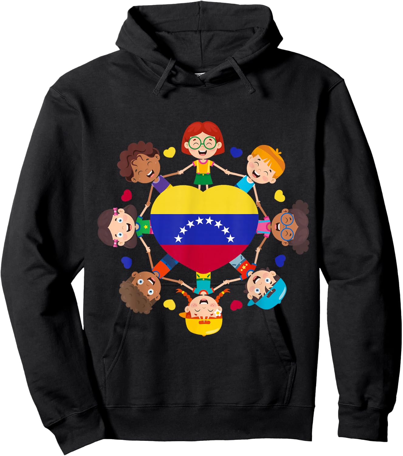 Venezuela Hispanic Heritage Toddler Venezuelan Boys Girl Kid Hoodie - Hoodie | Black