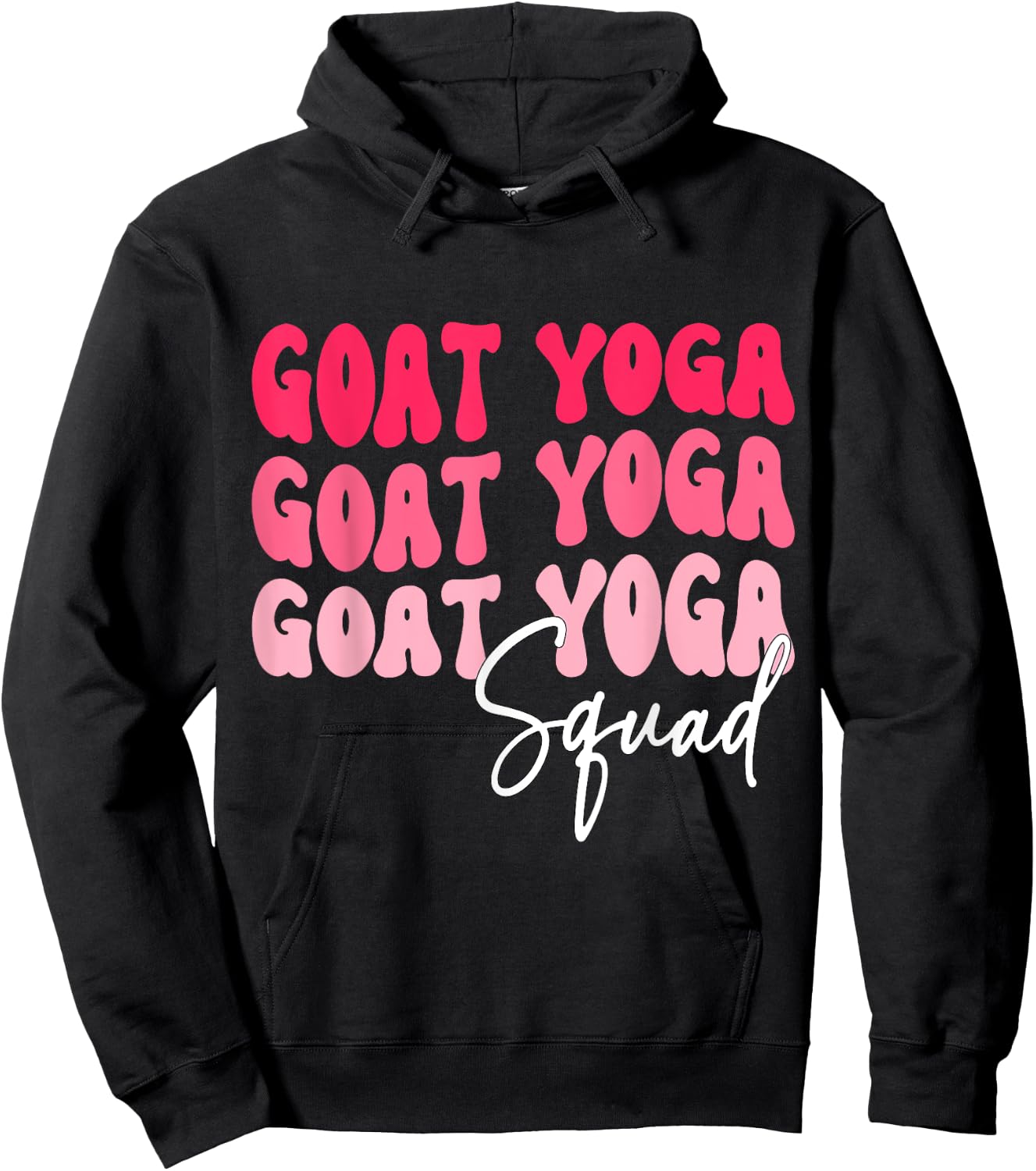 Goat Yoga Squad Funny Goat Yoga Hoodie - Hoodie | Black