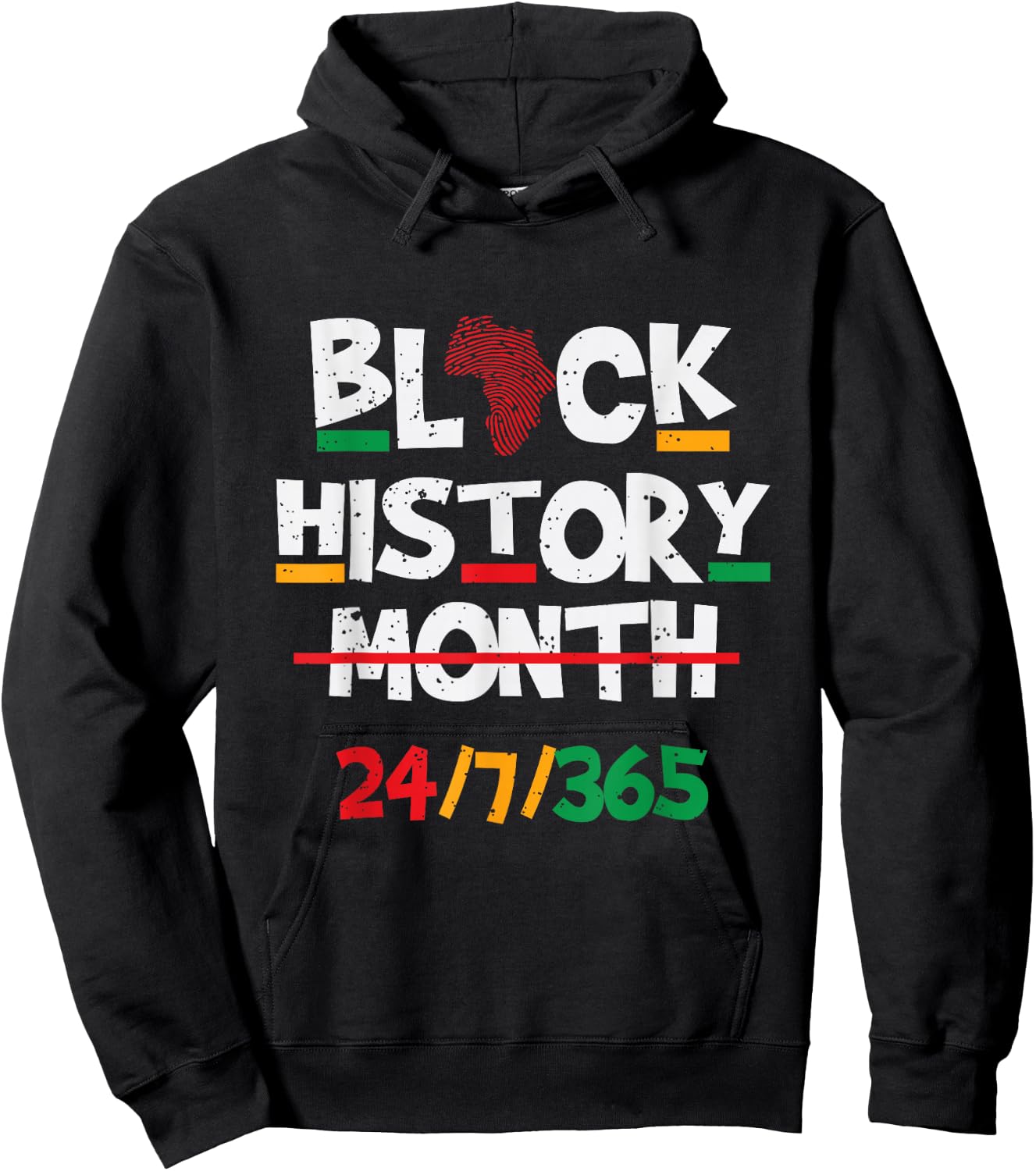 Black Heritage Black History Month 24 7 Proud Hoodie - Hoodie | Black