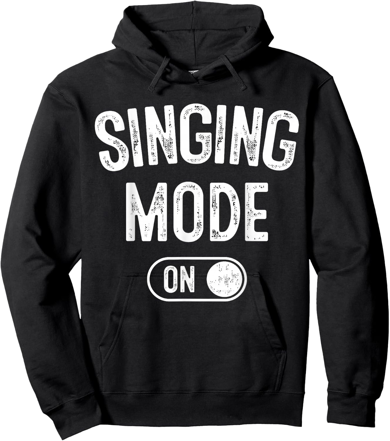 Singing Mode On Funny Singer Gift Karaoke Music Vocalist Hoodie - Hoodie | Black