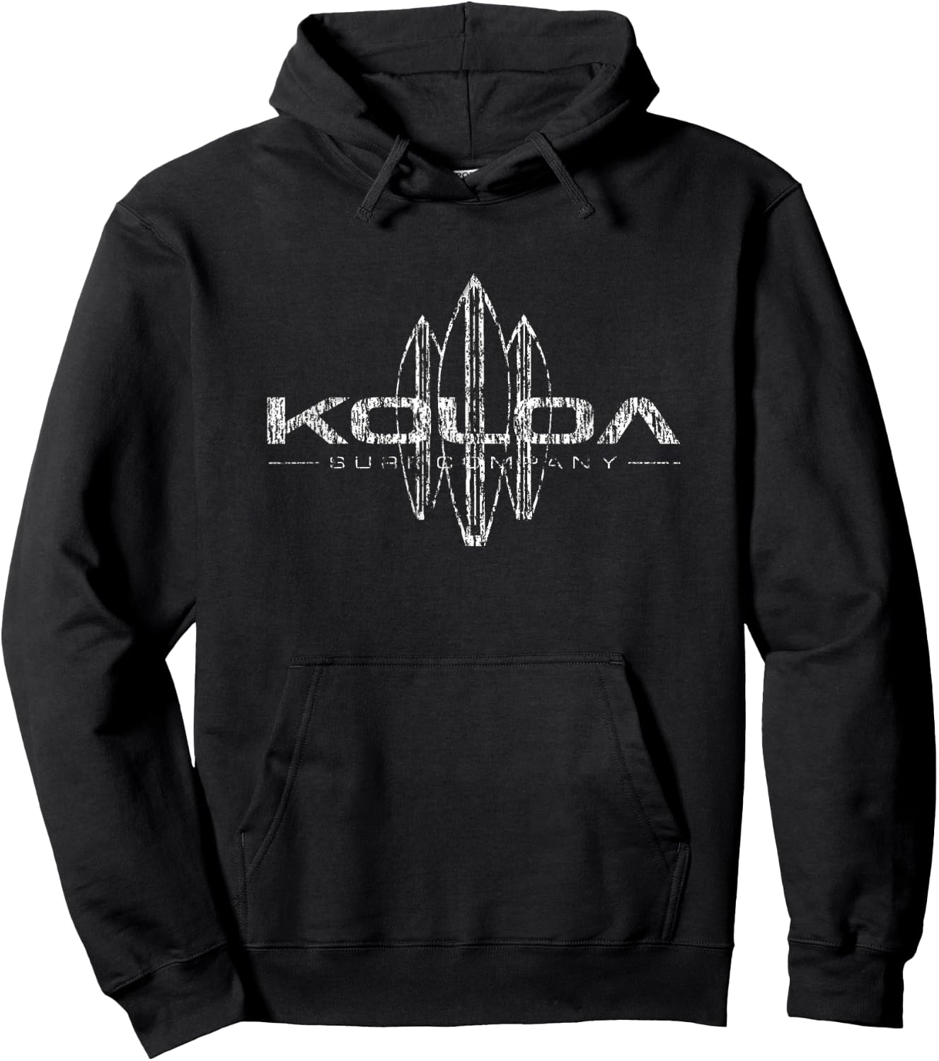 Koloa Surf Vintage Surfboards Surf Shop Lightweight, Graphic Hoodie - Hoodie | Black