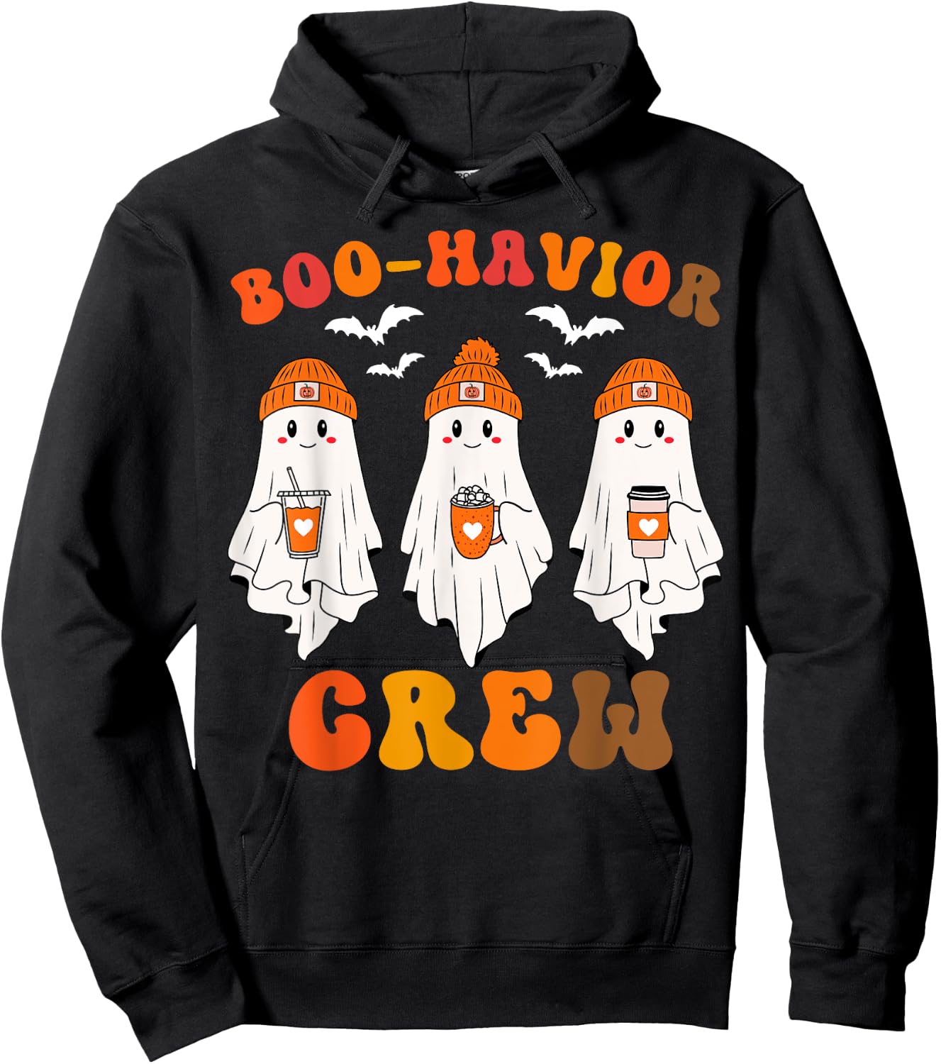 Boo-havior Crew, Behavior Analyst, Halloween ABA Cute Ghost Hoodie - Hoodie | Black