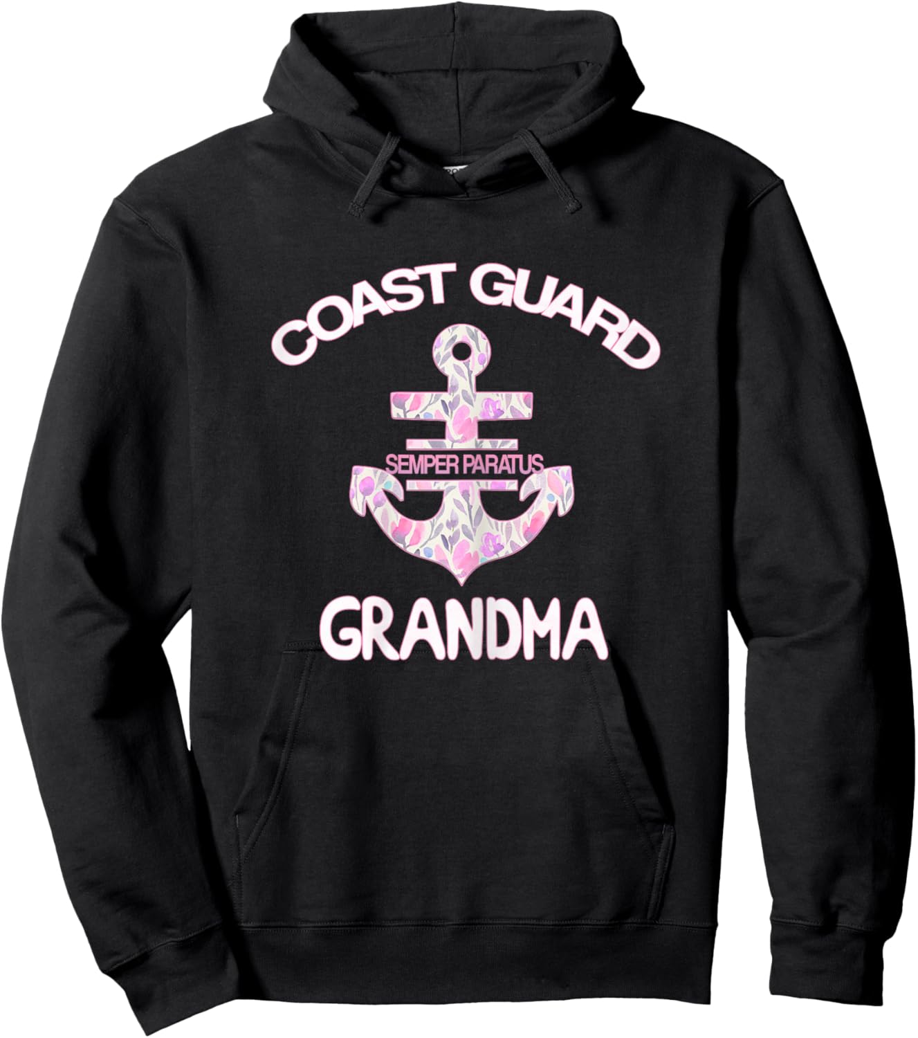 Coast Guard Grandma Granny Teeshirt Gift Hoodie - Hoodie | Black